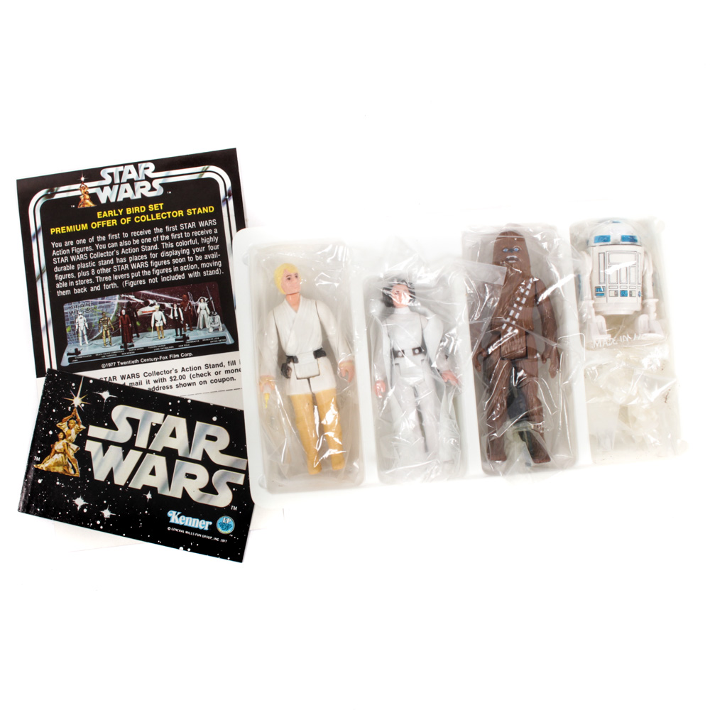 1977 Kenner "Star Wars" Early Bird Mail Away First Edition Action Figures Set