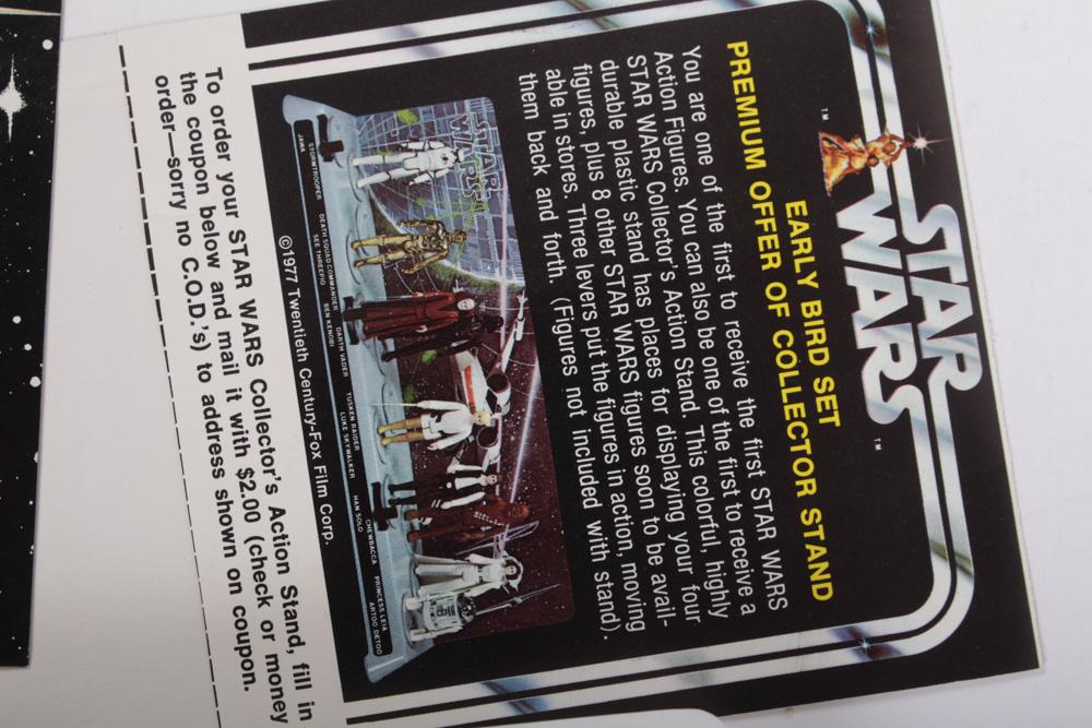 1977 Kenner "Star Wars" Early Bird Mail Away First Edition Action Figures Set
