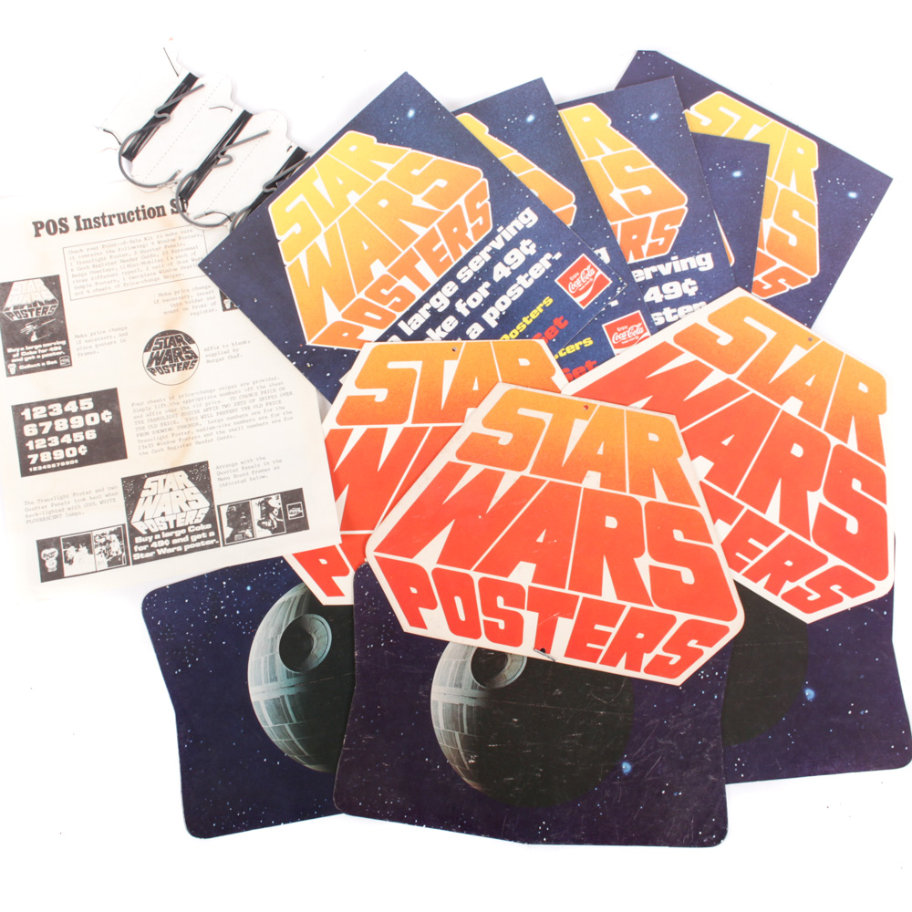 1977 "Star Wars" Point of Sale and Mobile Displays From Burger Chef