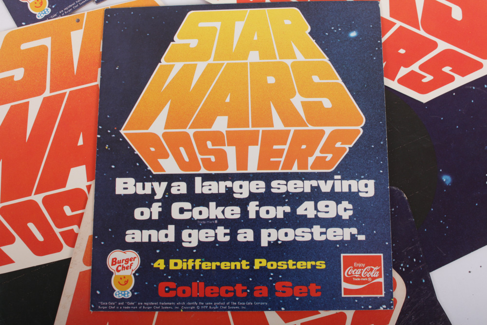 1977 "Star Wars" Point of Sale and Mobile Displays From Burger Chef