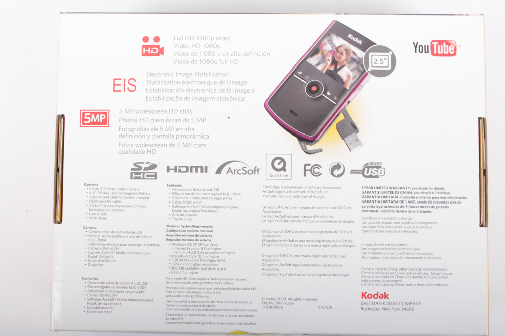 Kodak EIS Zi8 Camcorder