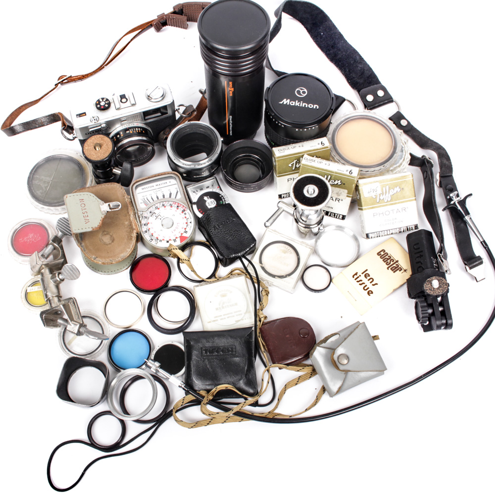 Olympus 35 RC Camera With Accessories