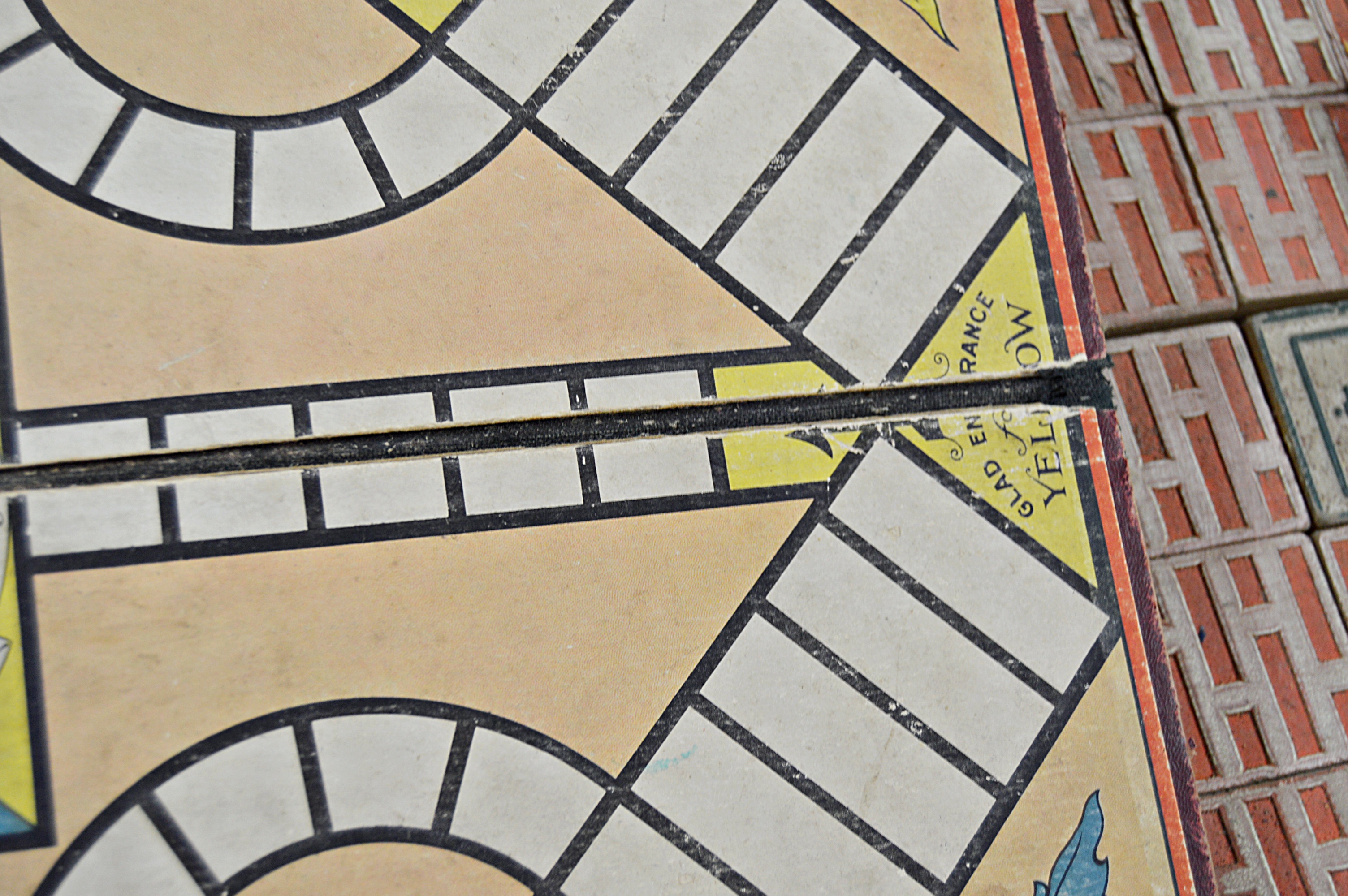 Vintage Building Blocks, Puzzles and Board Games