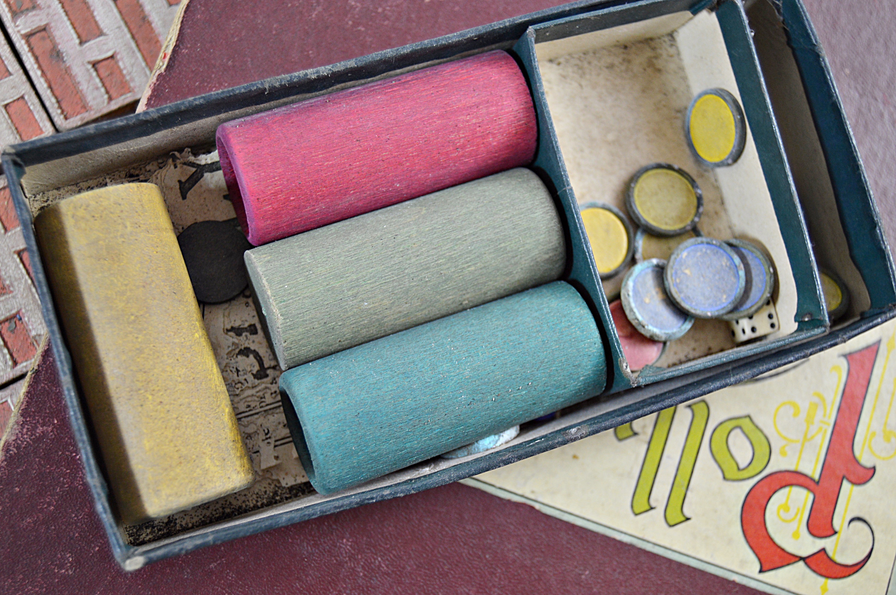 Vintage Building Blocks, Puzzles and Board Games