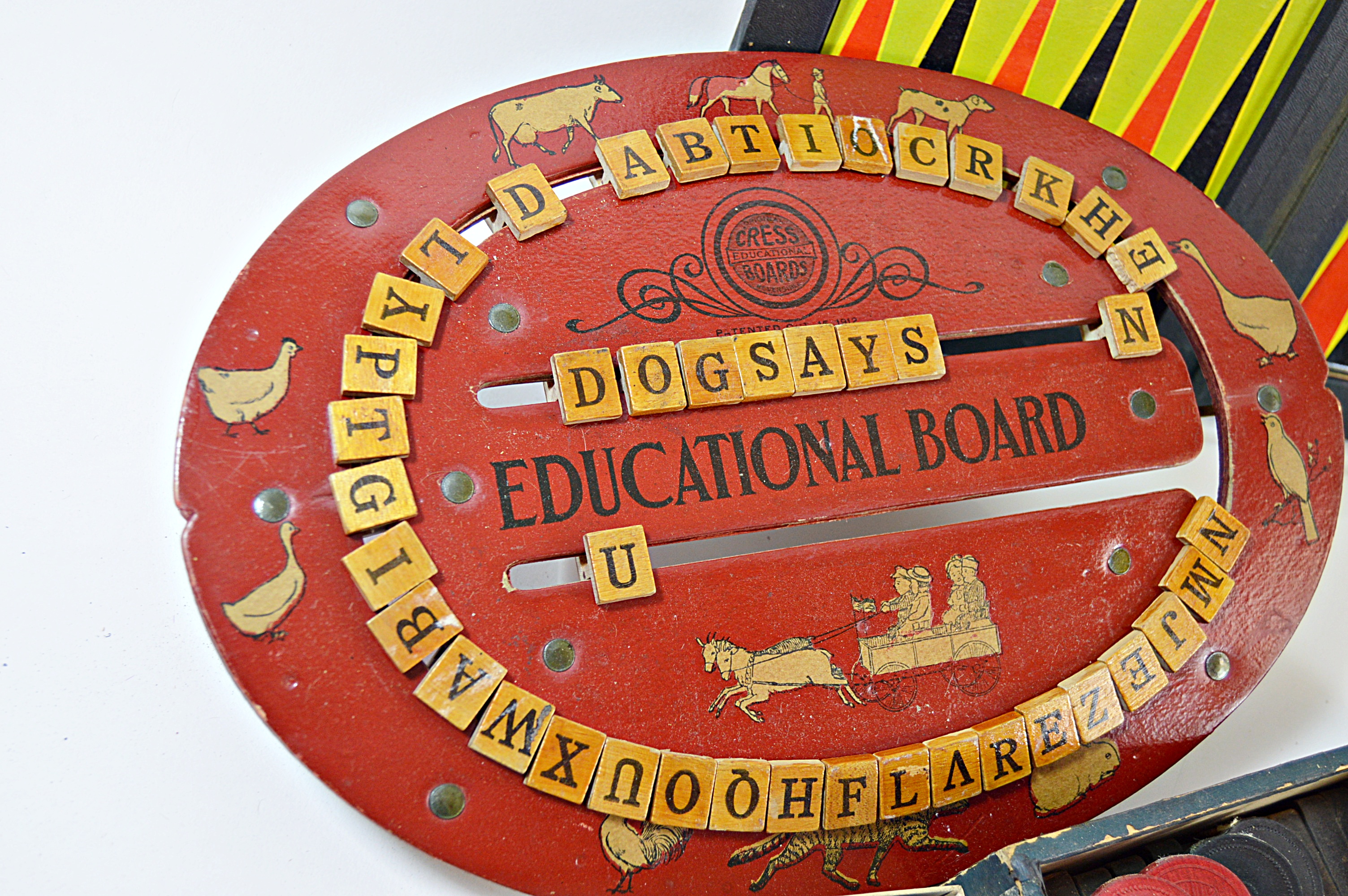 Vintage Building Blocks, Puzzles and Board Games