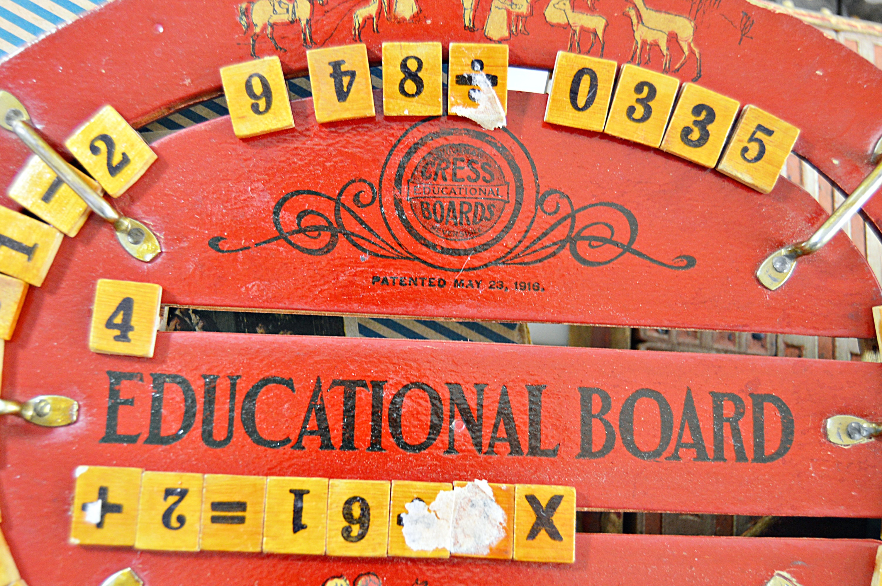 Vintage Building Blocks, Puzzles and Board Games