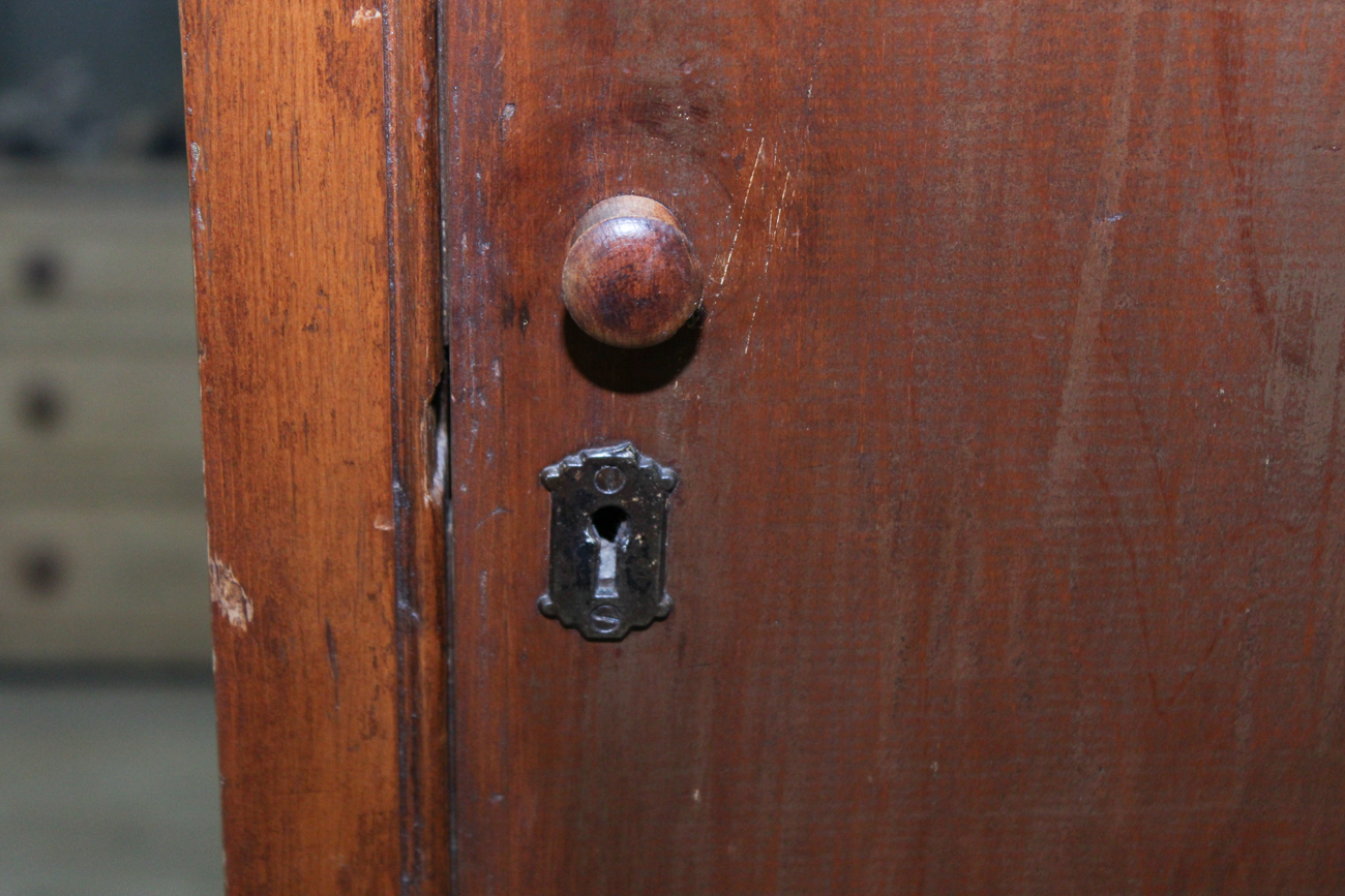 Antique Oak Linen Cabinet