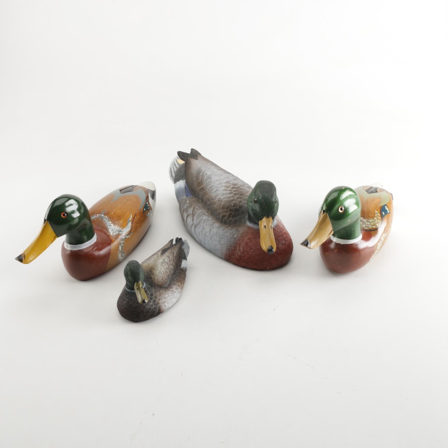 Resin and Wood Duck Figures