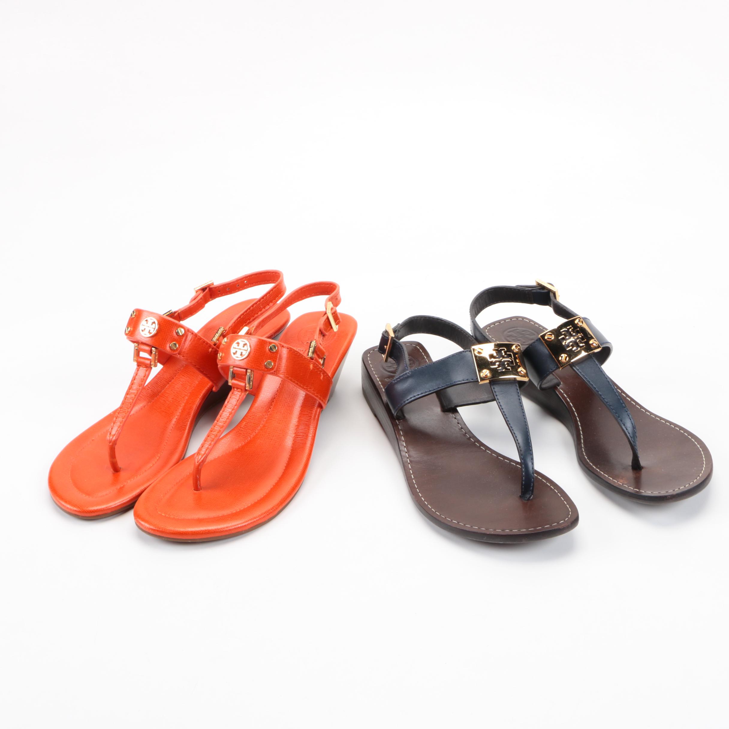 Tory Burch Thong Wedge Sandals