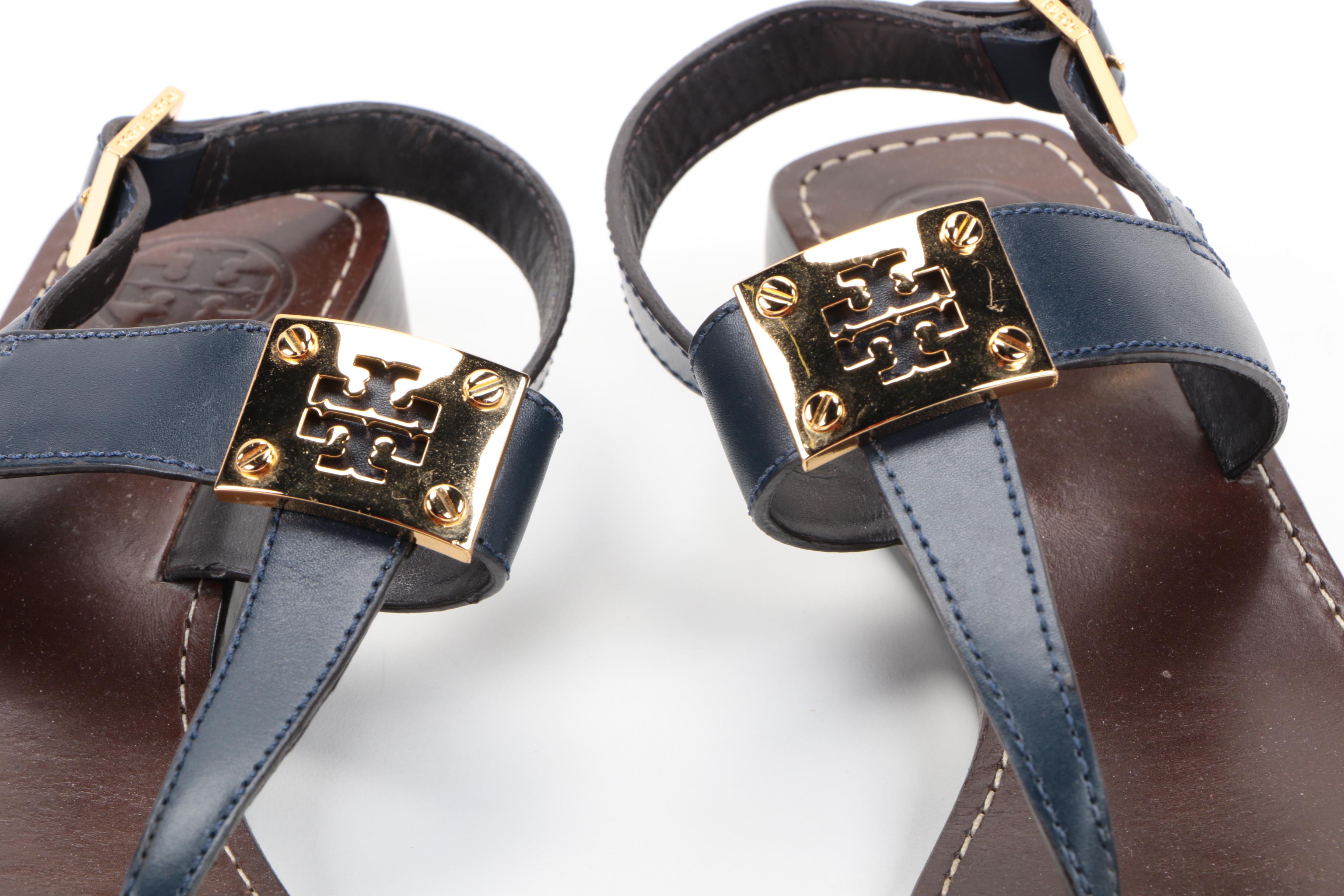 Tory Burch Thong Wedge Sandals