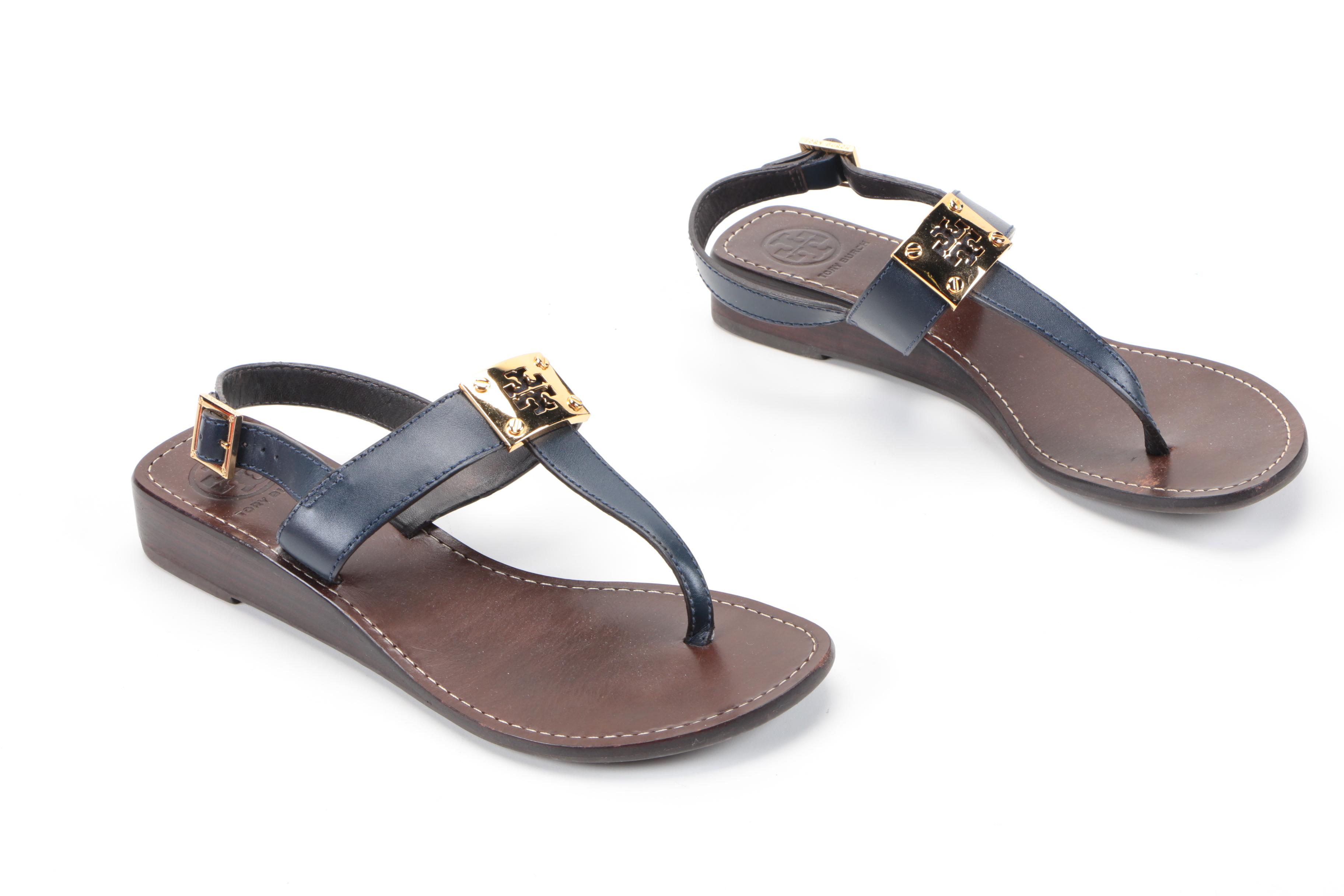 Tory Burch Thong Wedge Sandals