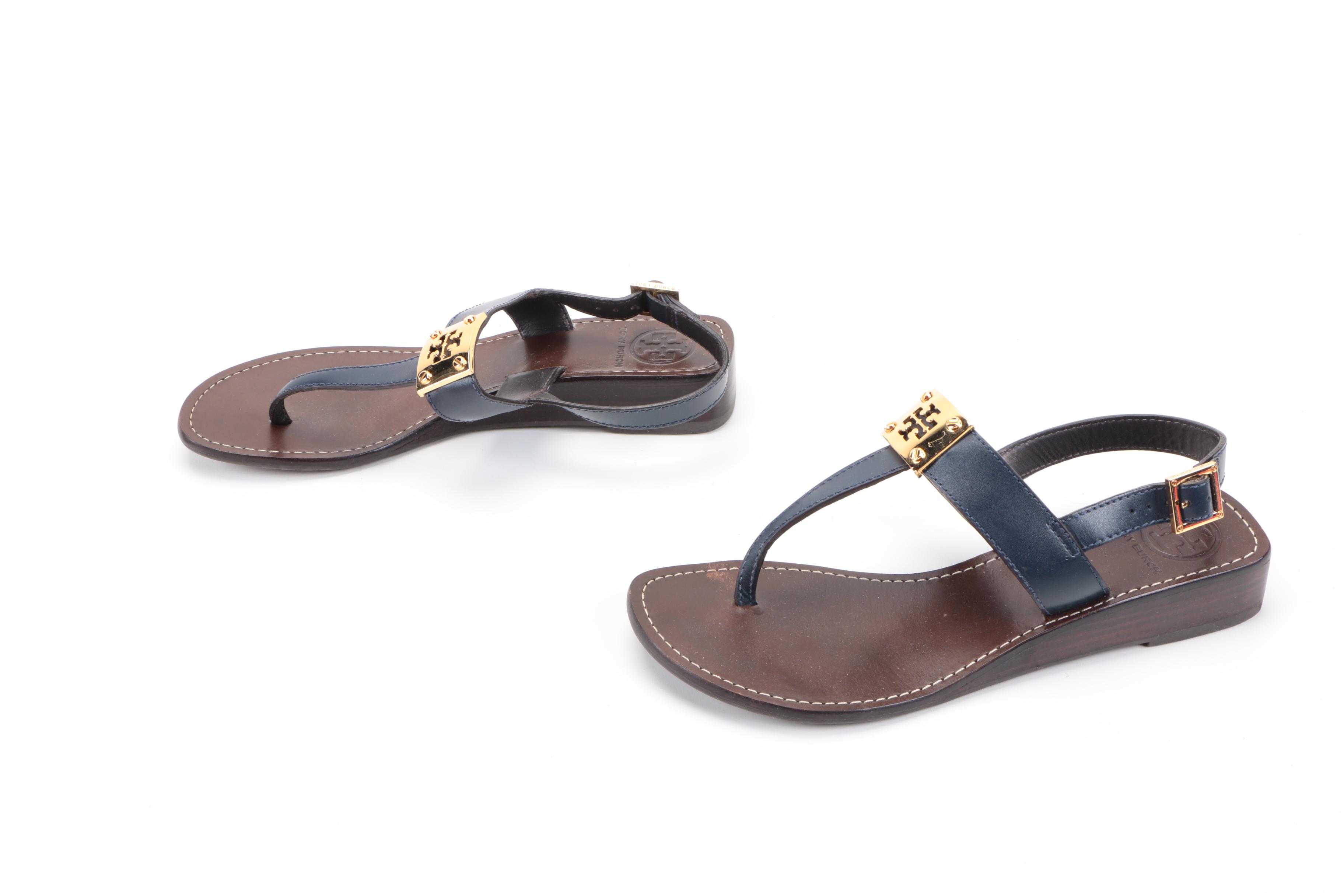 Tory Burch Thong Wedge Sandals