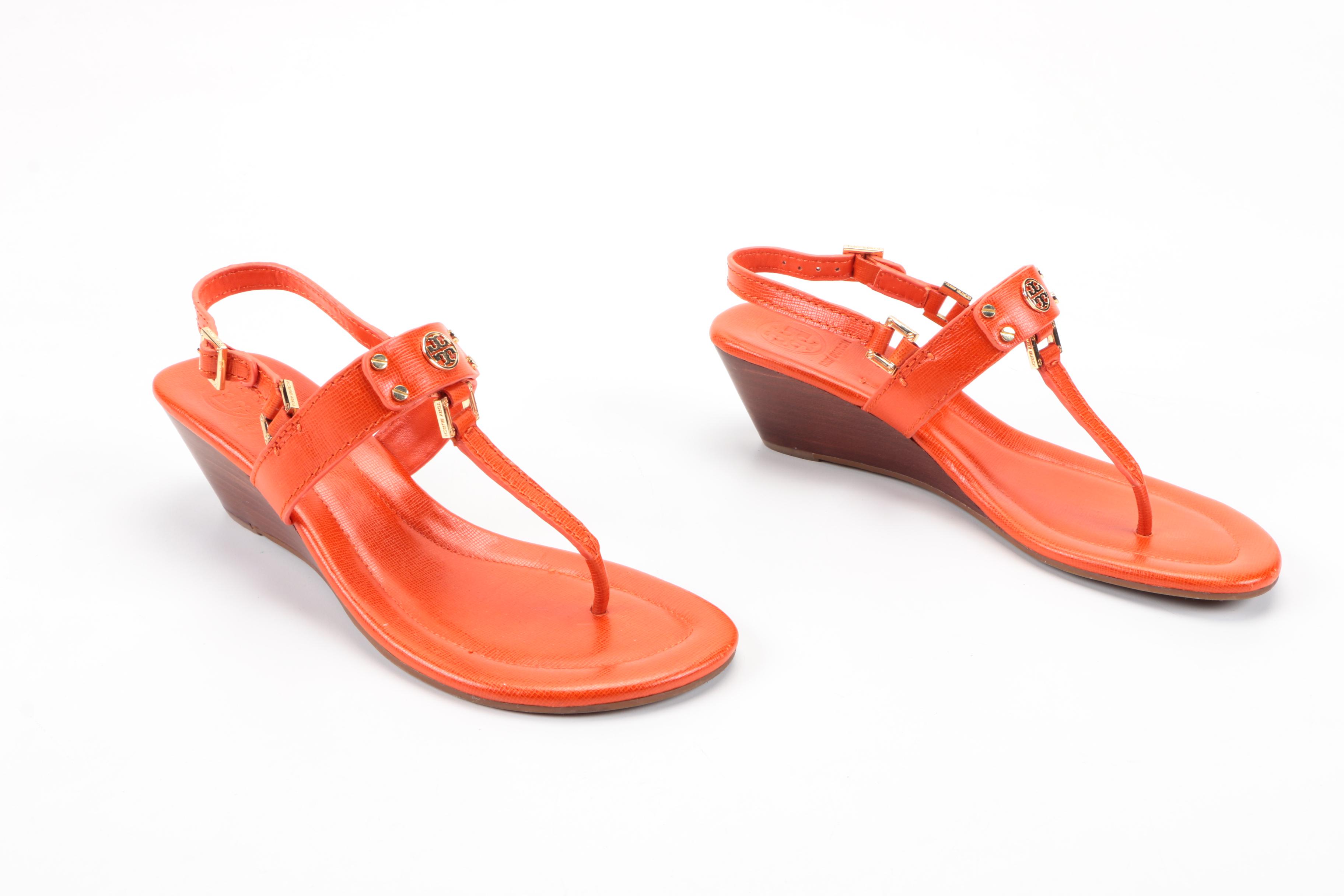 Tory Burch Thong Wedge Sandals