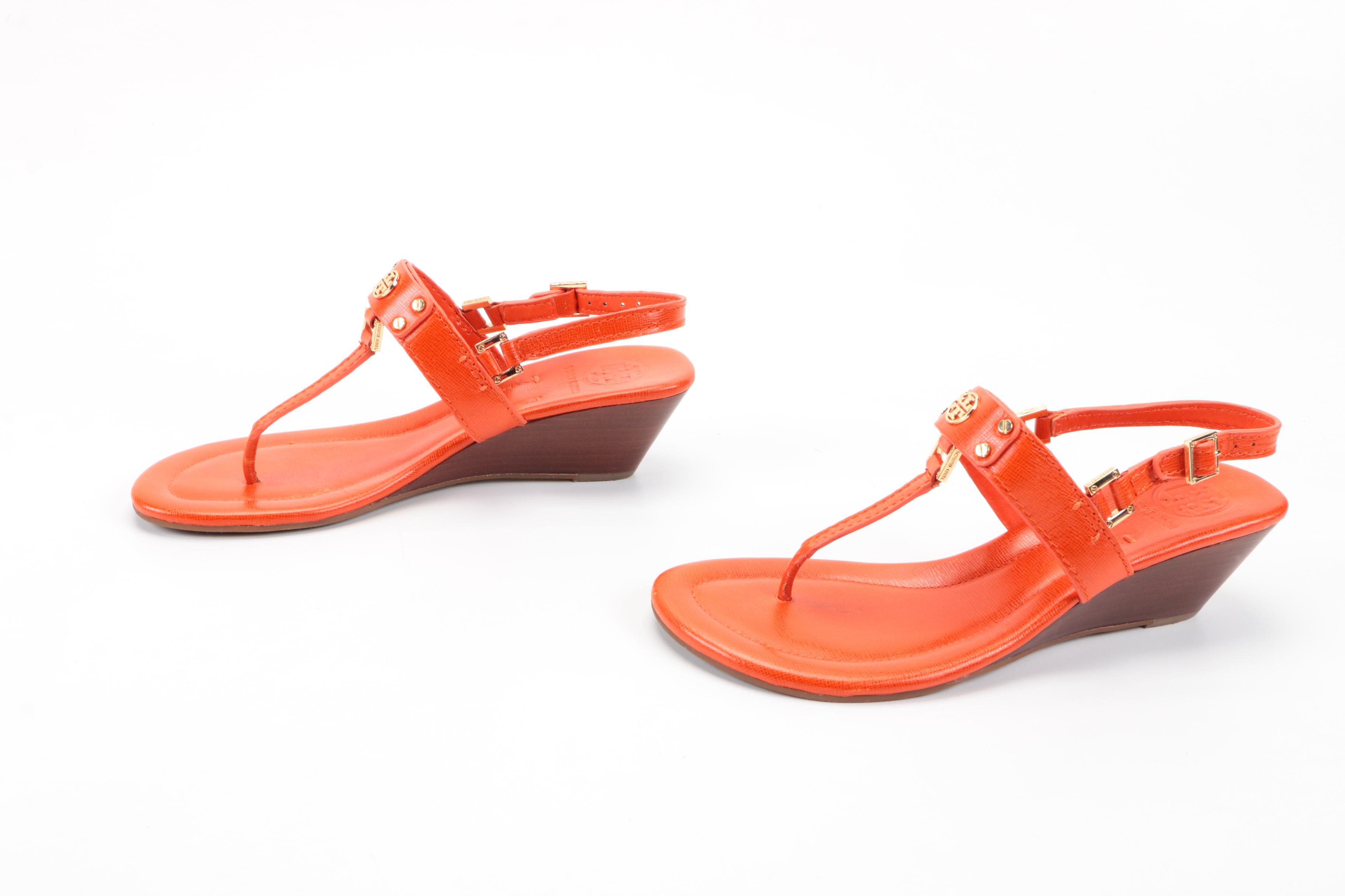 Tory Burch Thong Wedge Sandals