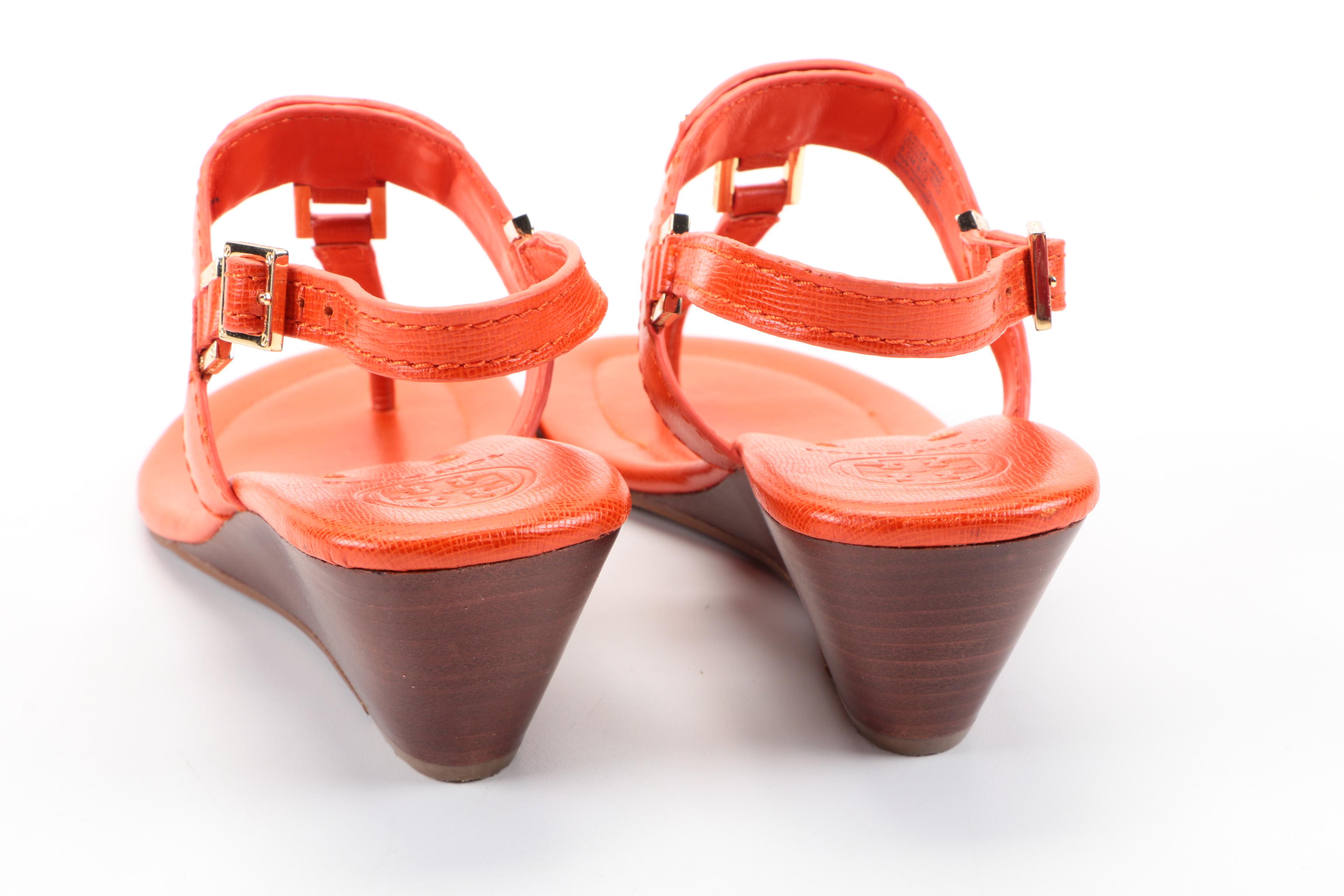 Tory Burch Thong Wedge Sandals