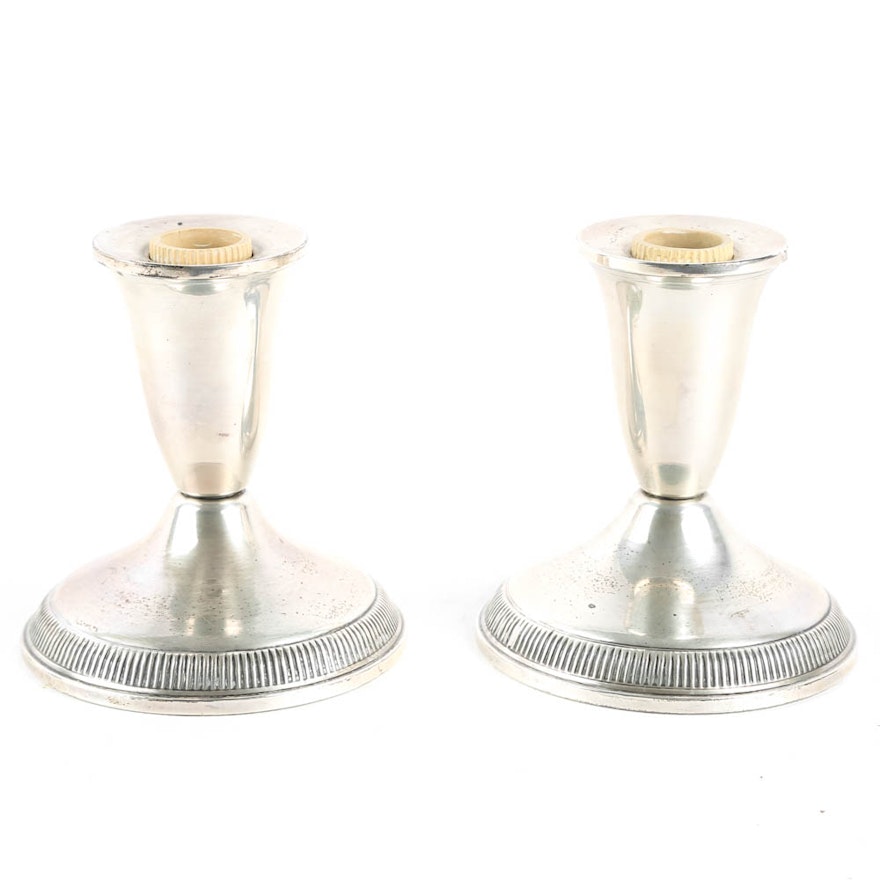 Raimond Weighted Sterling Silver Candleholders