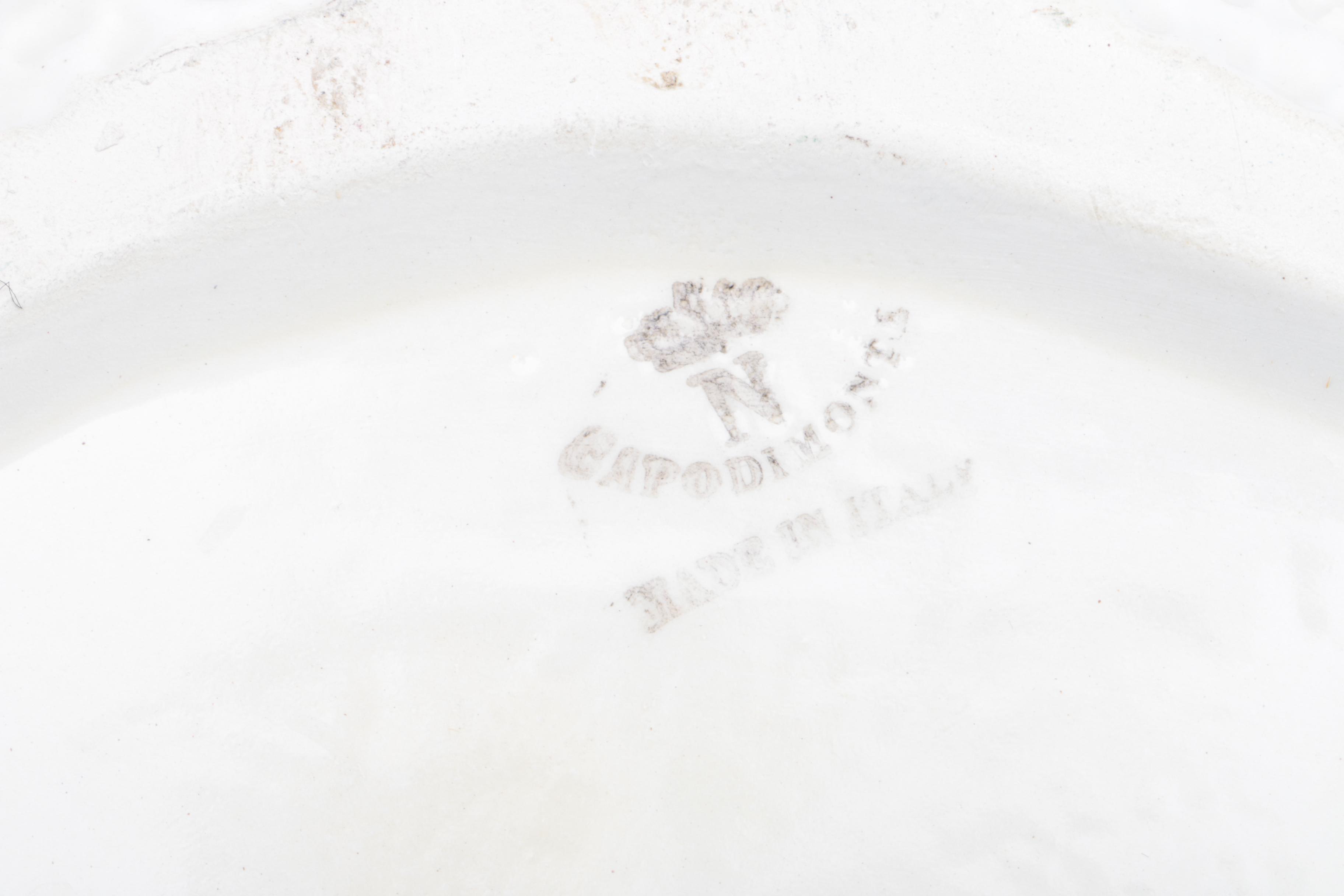 Vintage Ceramic Capodimonte Shell