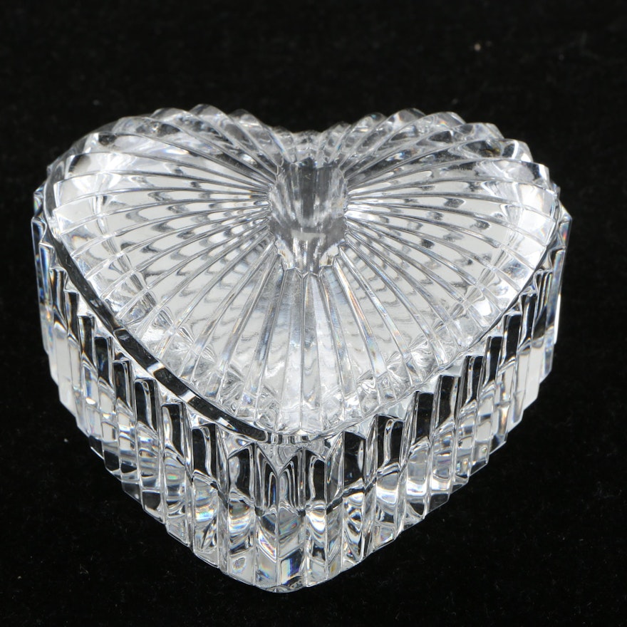 Waterford Crystal Heart-Shaped Trinket Box