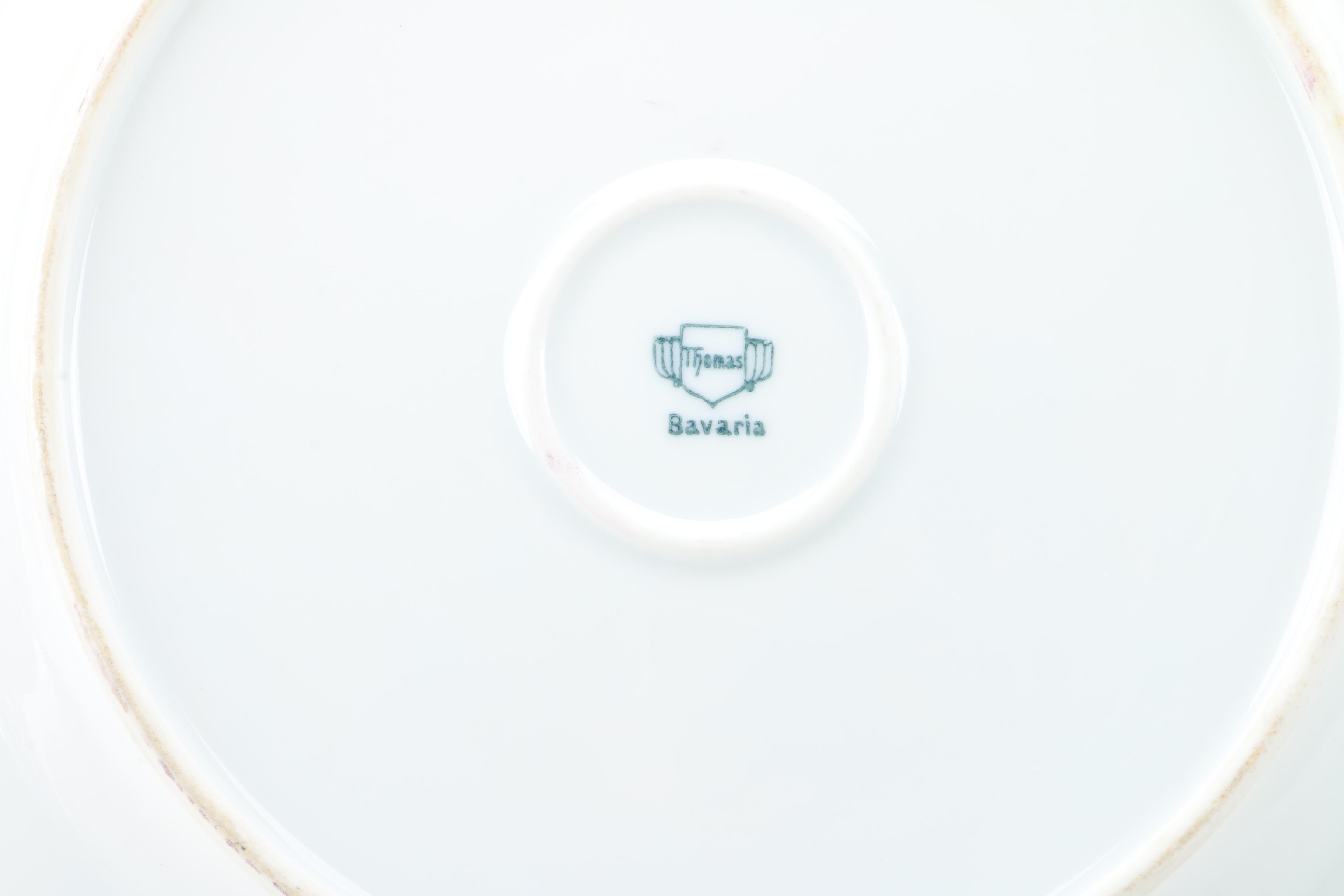 Lenox "Tracery" Bowl with Plates and Hall Teapot