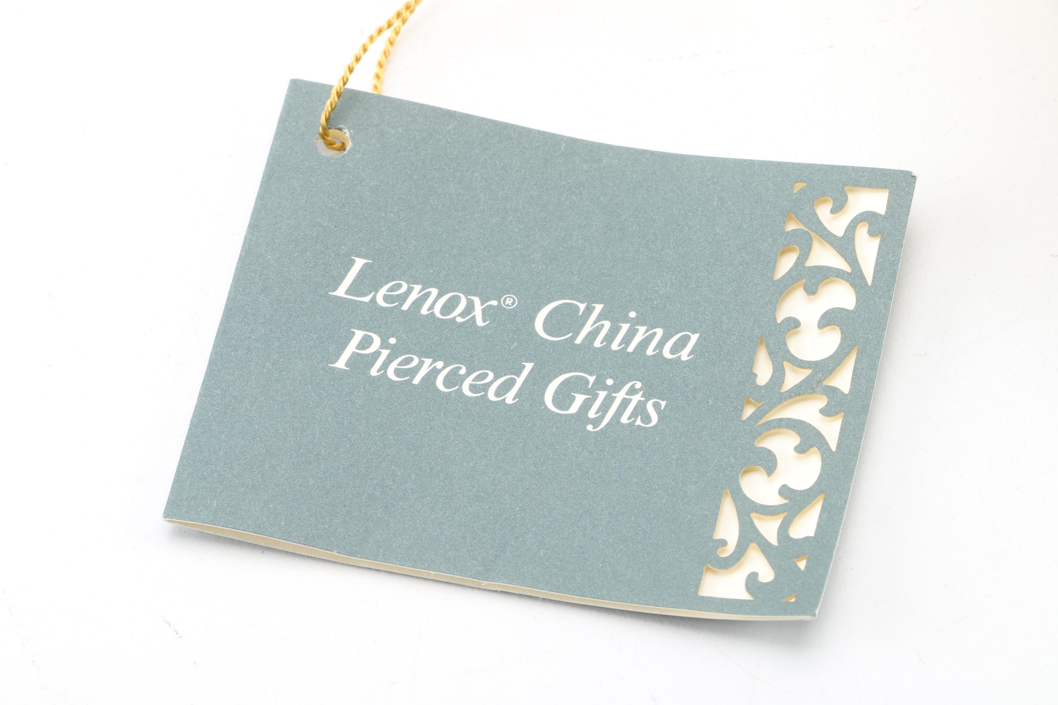 Lenox "Tracery" Bowl with Plates and Hall Teapot