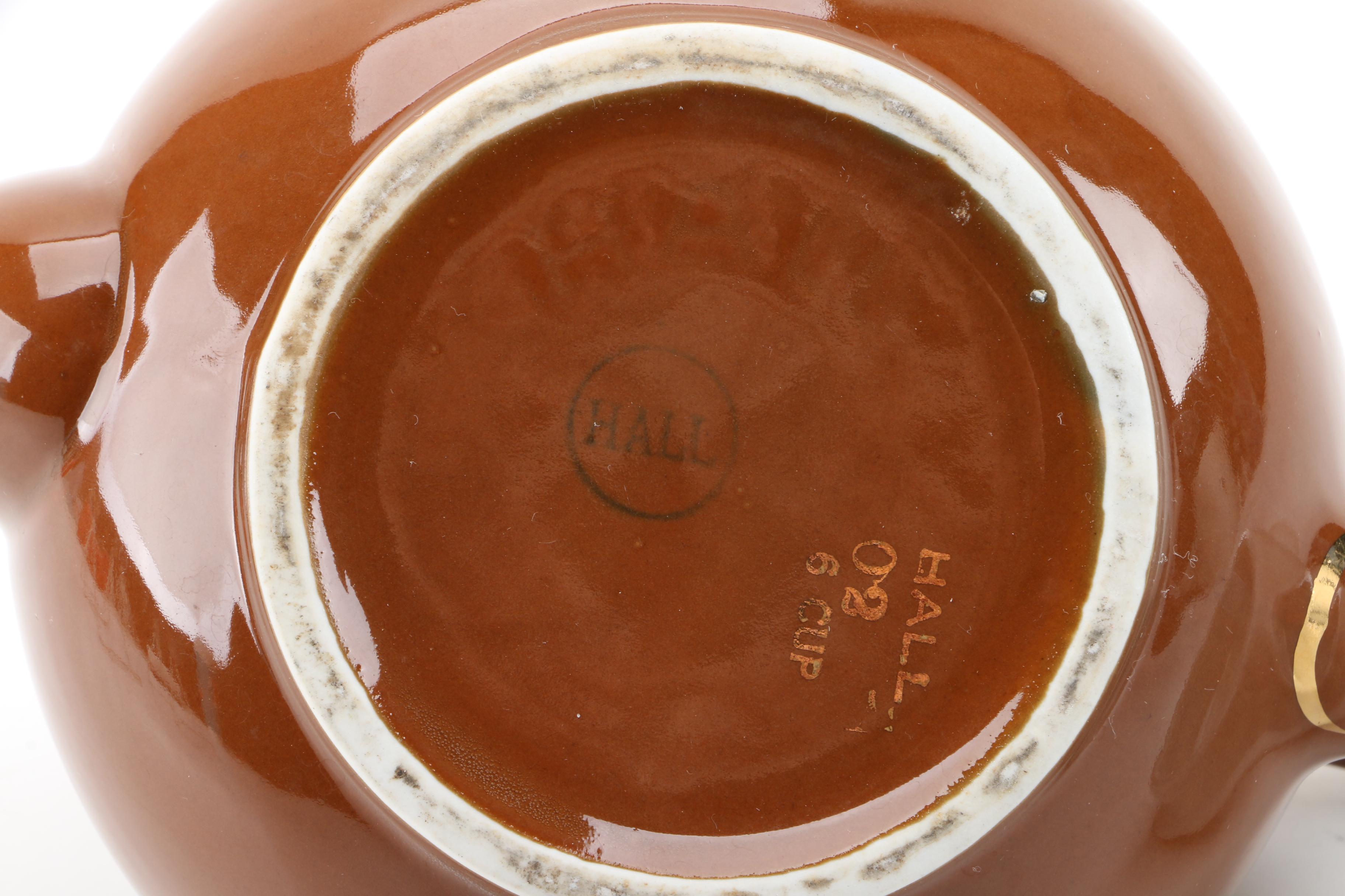 Lenox "Tracery" Bowl with Plates and Hall Teapot