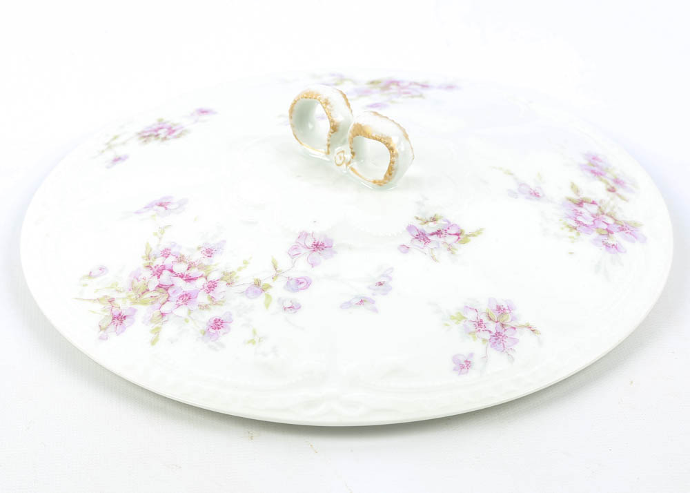 Large Assortment of Mismatched China Plates and Serving Pieces