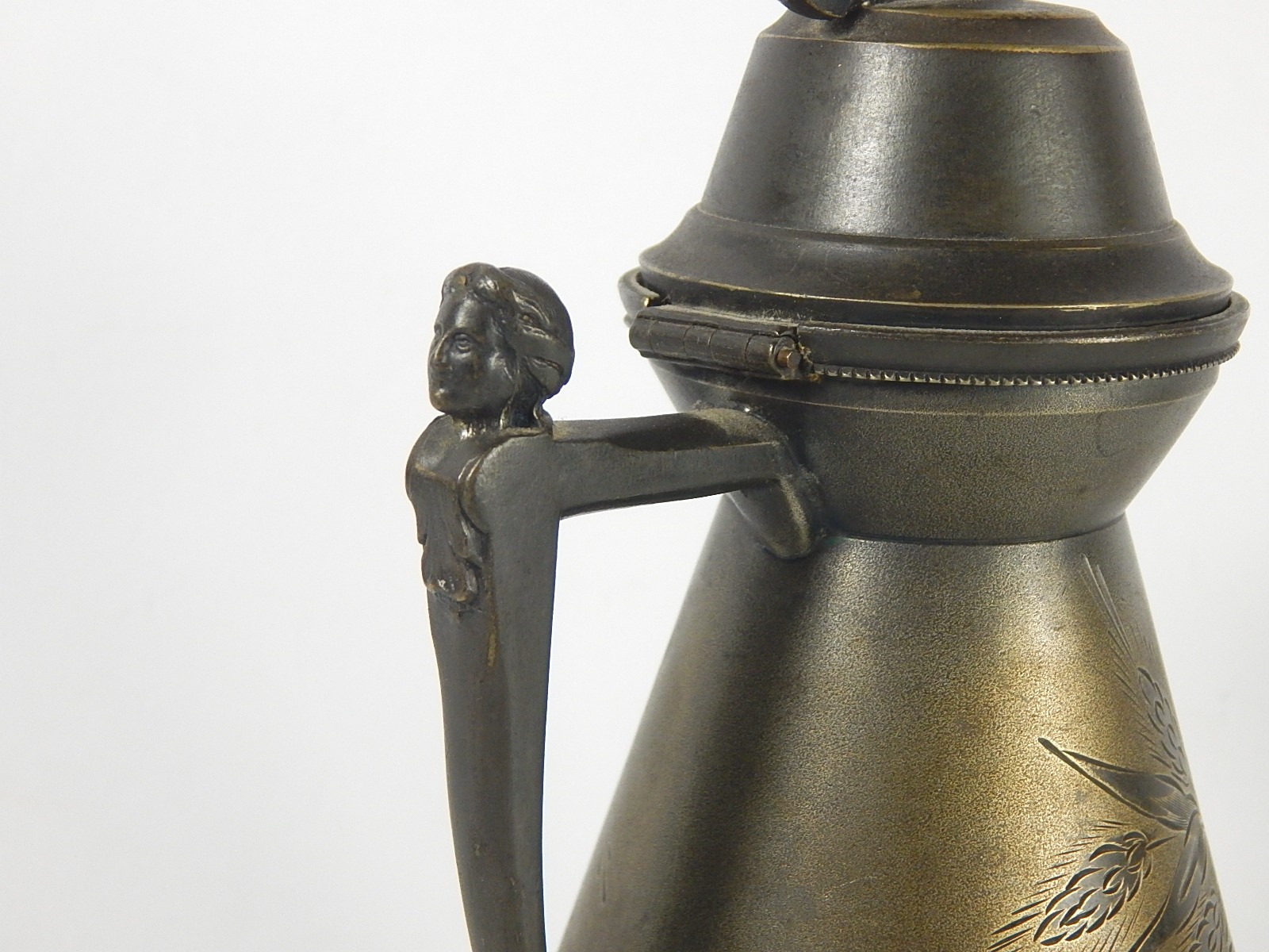 19th Century Simpson Hall Miller Co. Figural Water Jug