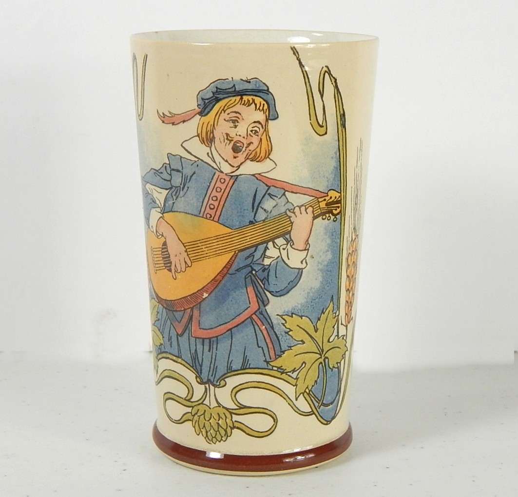 Schutz Germany Boy Blue Playing Mandolin Schutz Cup