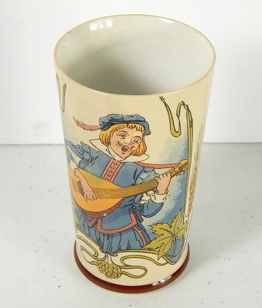 Schutz Germany Boy Blue Playing Mandolin Schutz Cup