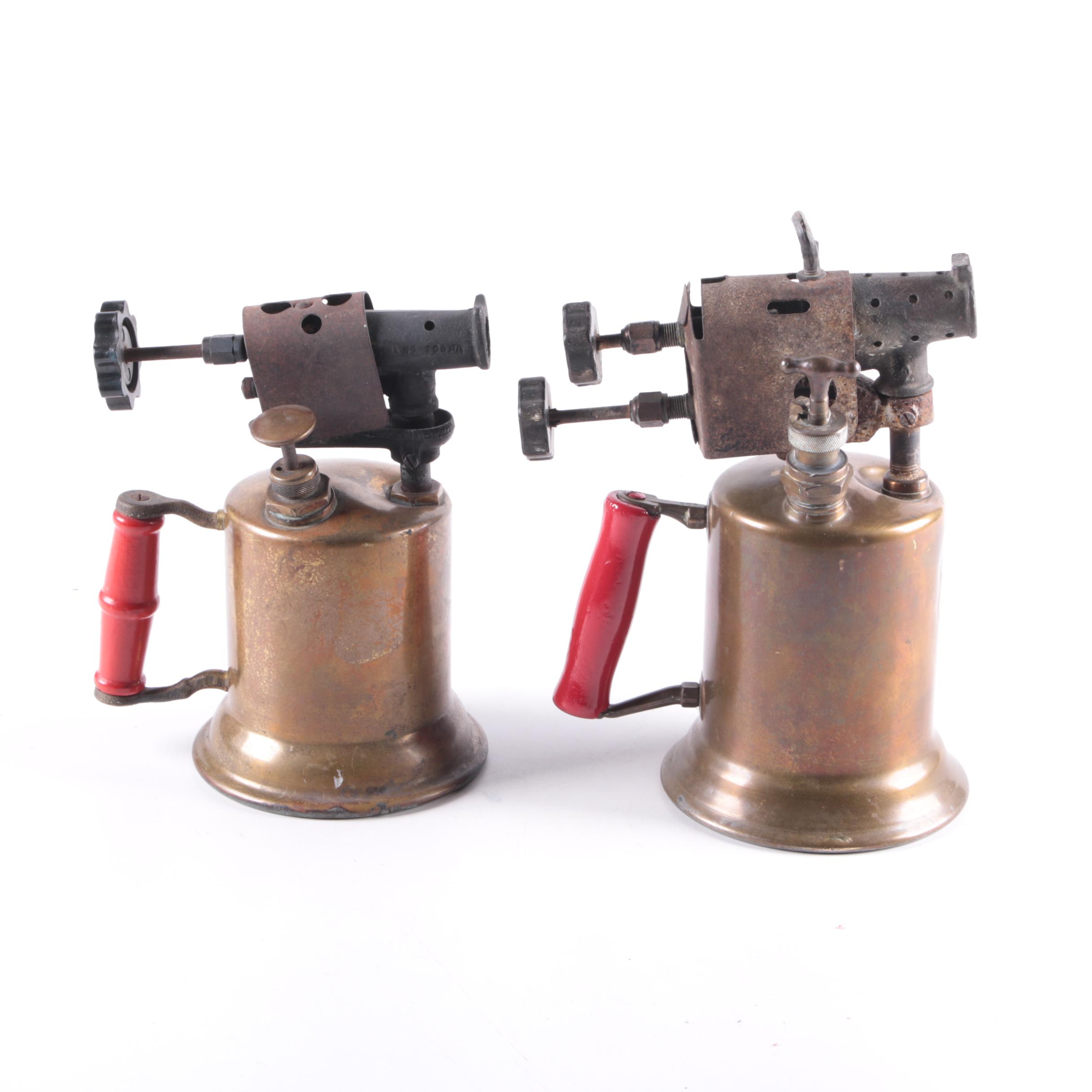 Vintage Clayton & Lambert Brass Blow Torches
