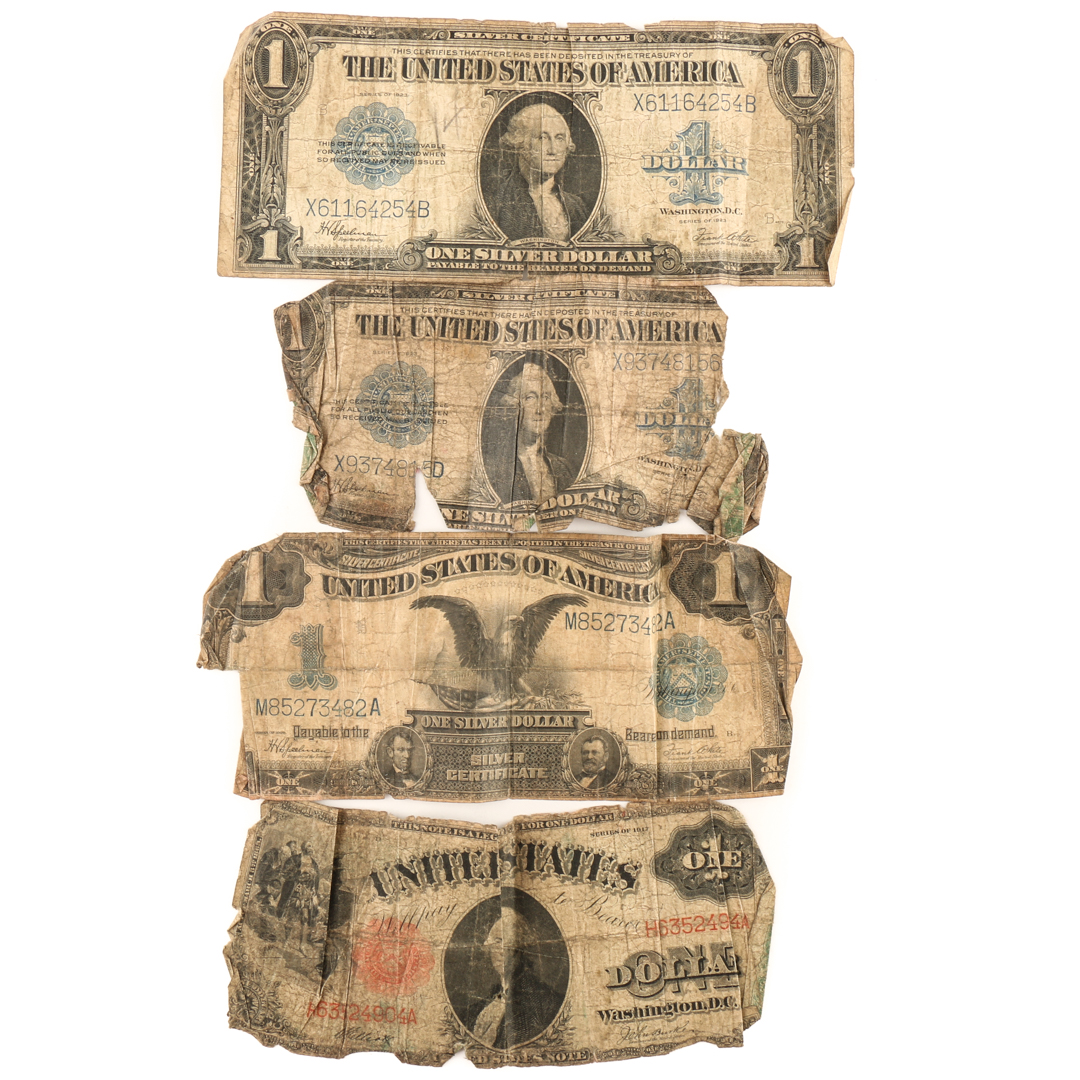 Collection of United States Horse Blanket Notes Including Black Eagle