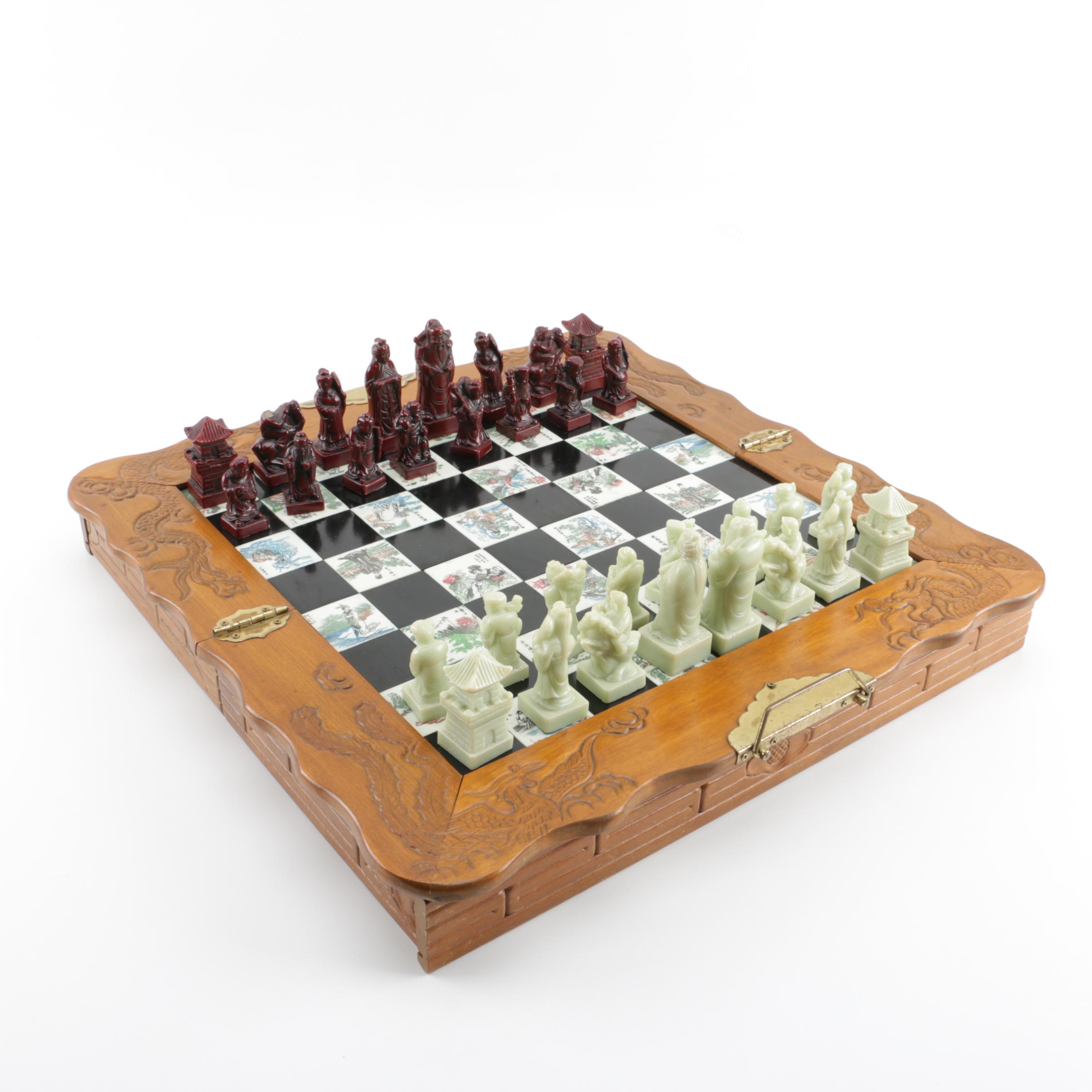 Asian Inspired Chess Set