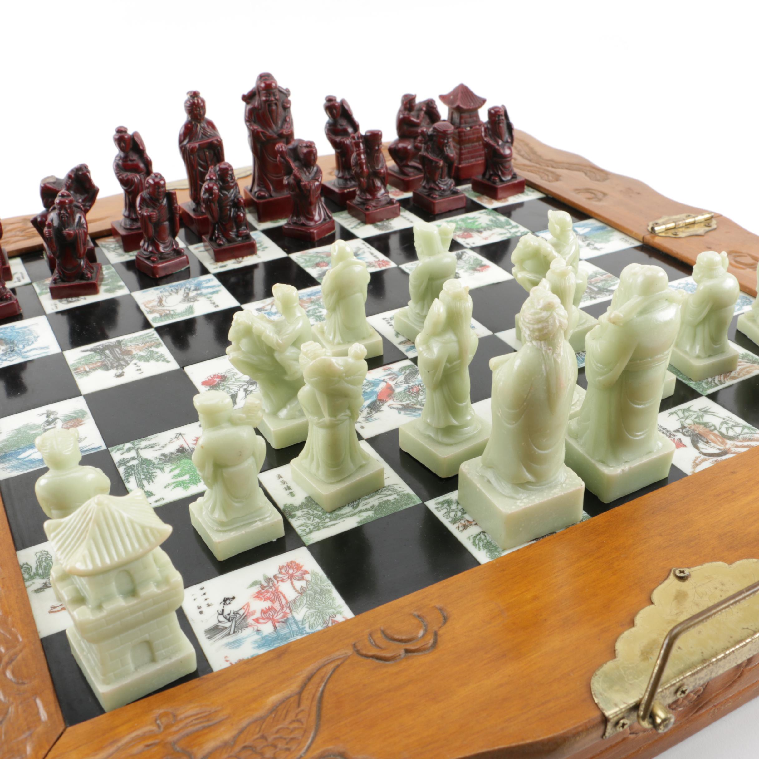 Asian Inspired Chess Set
