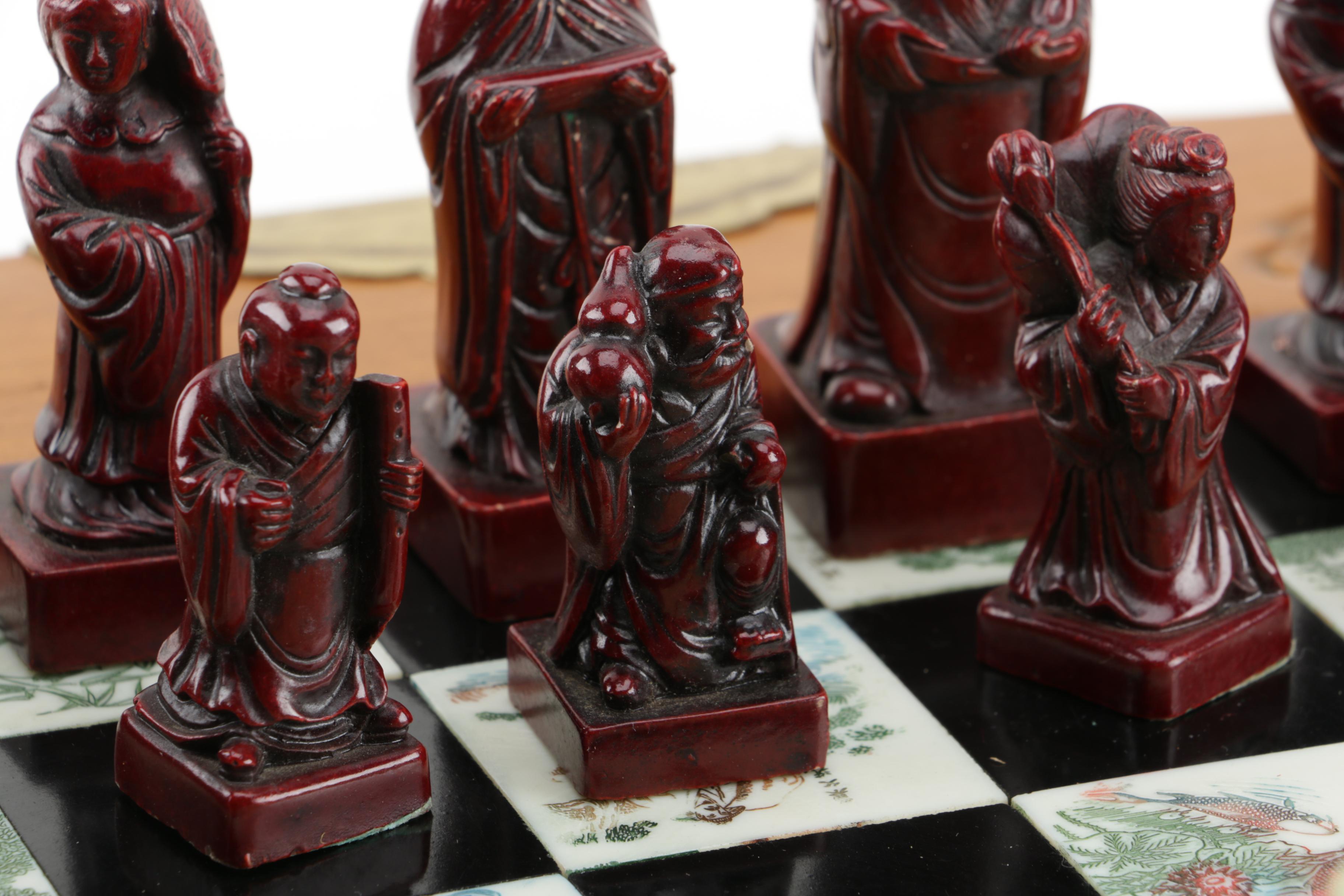 Asian Inspired Chess Set