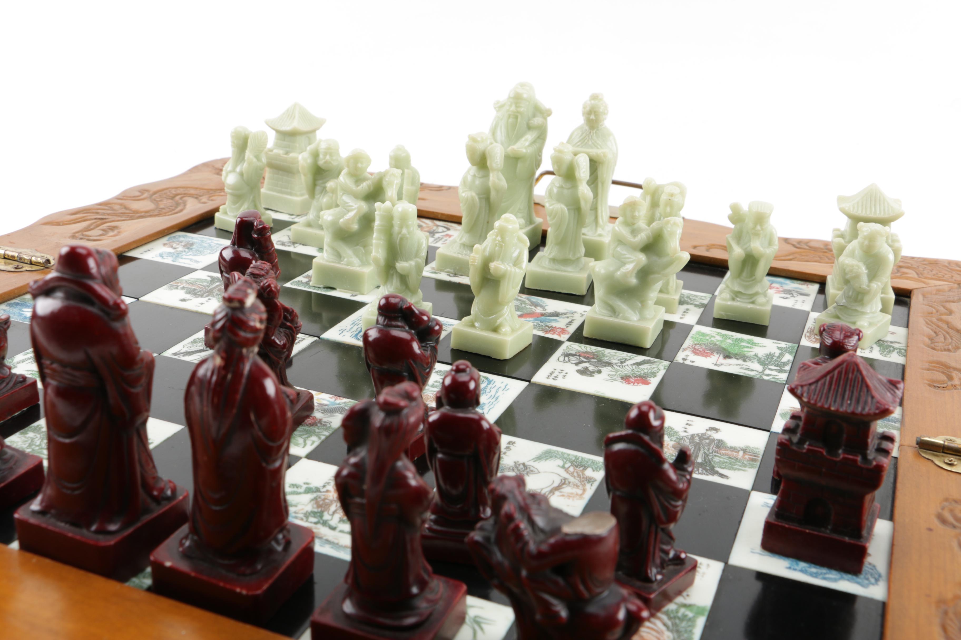 Asian Inspired Chess Set