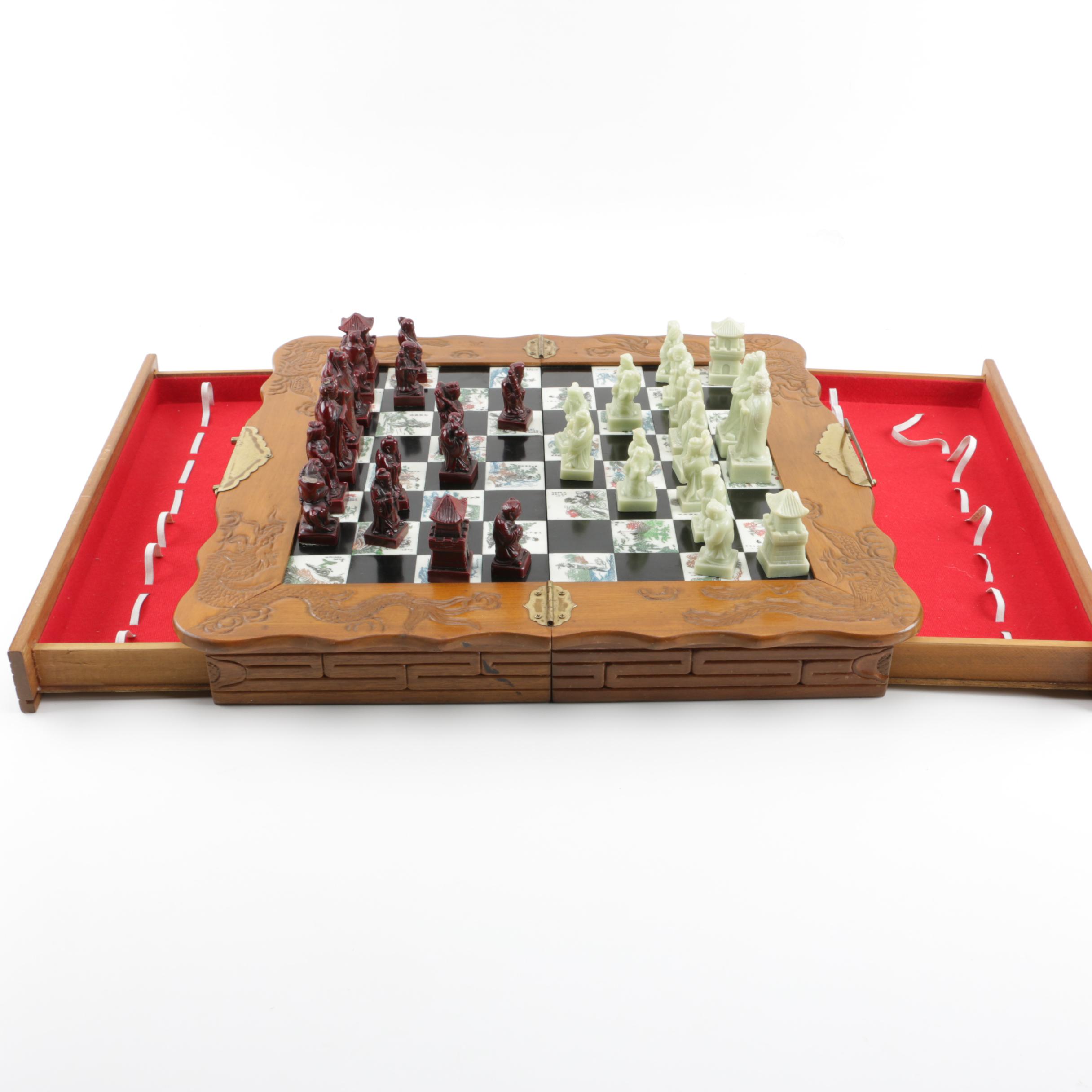 Asian Inspired Chess Set