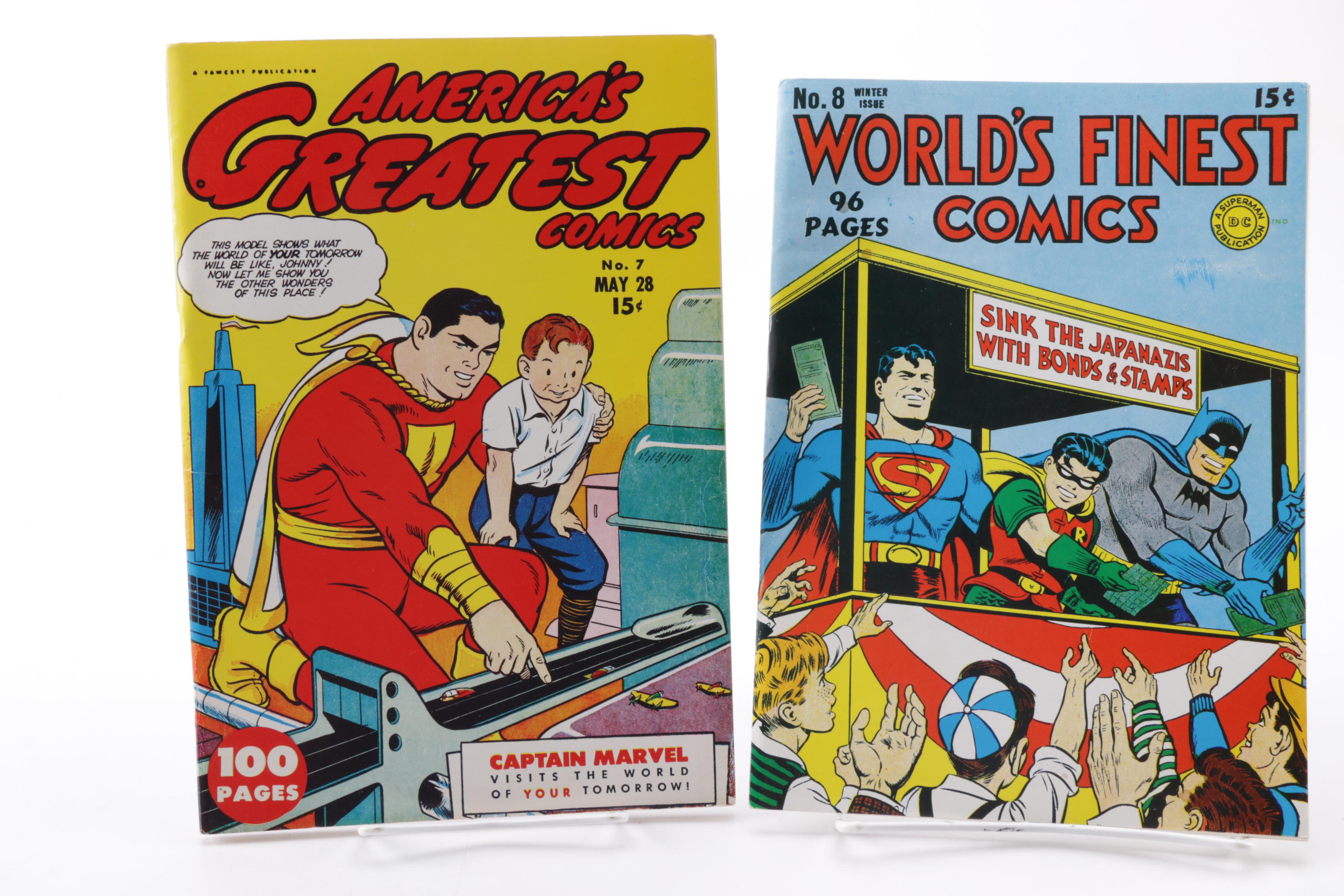 Assorted Reprinted Comic Books and Books on Comics