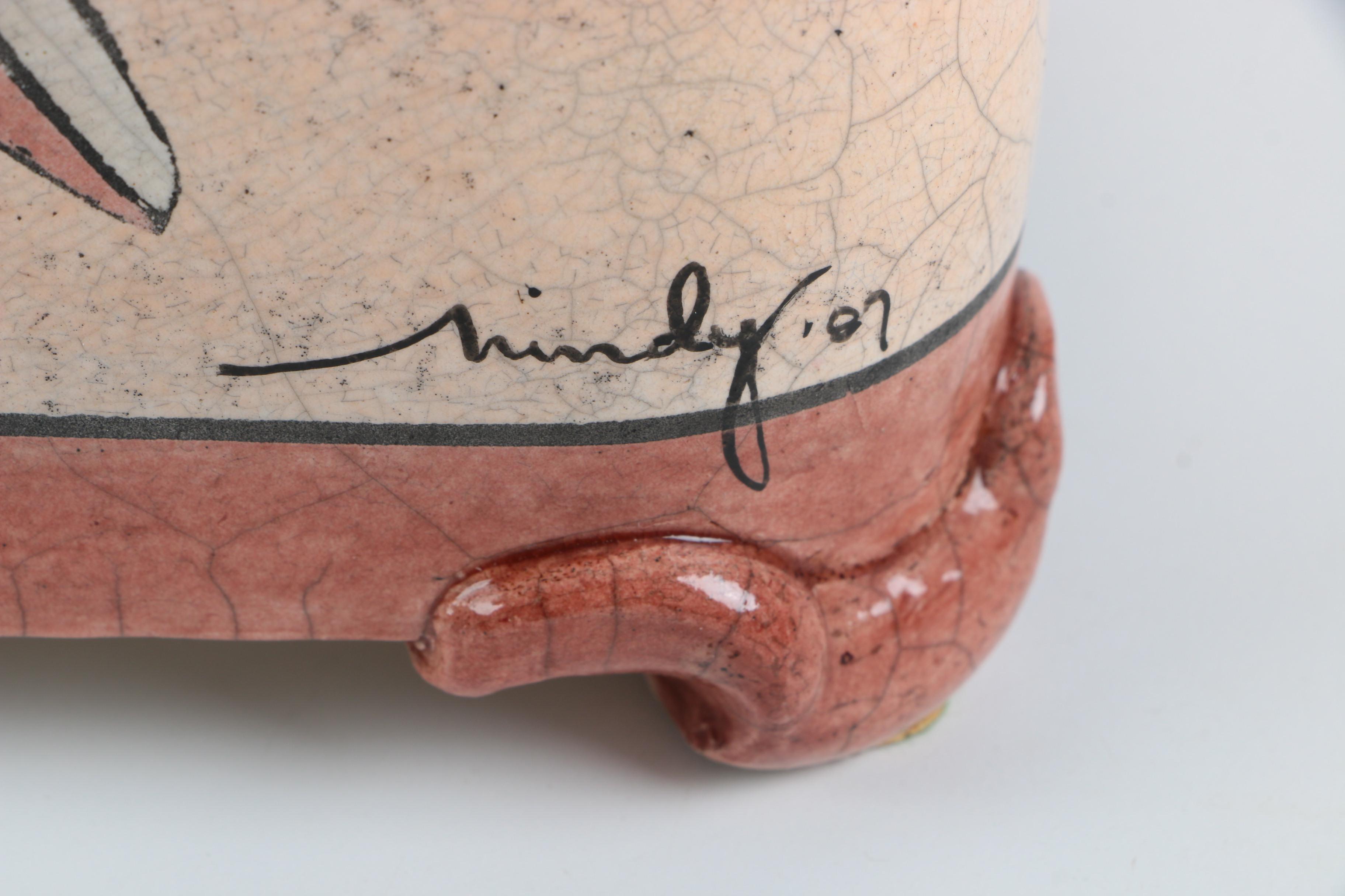 Hand Built Raku Fired Stoneware Box