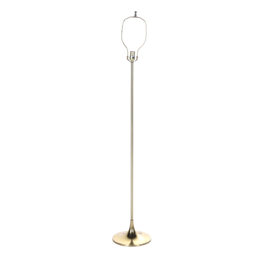 Brass Tone Laurel Floor Lamp