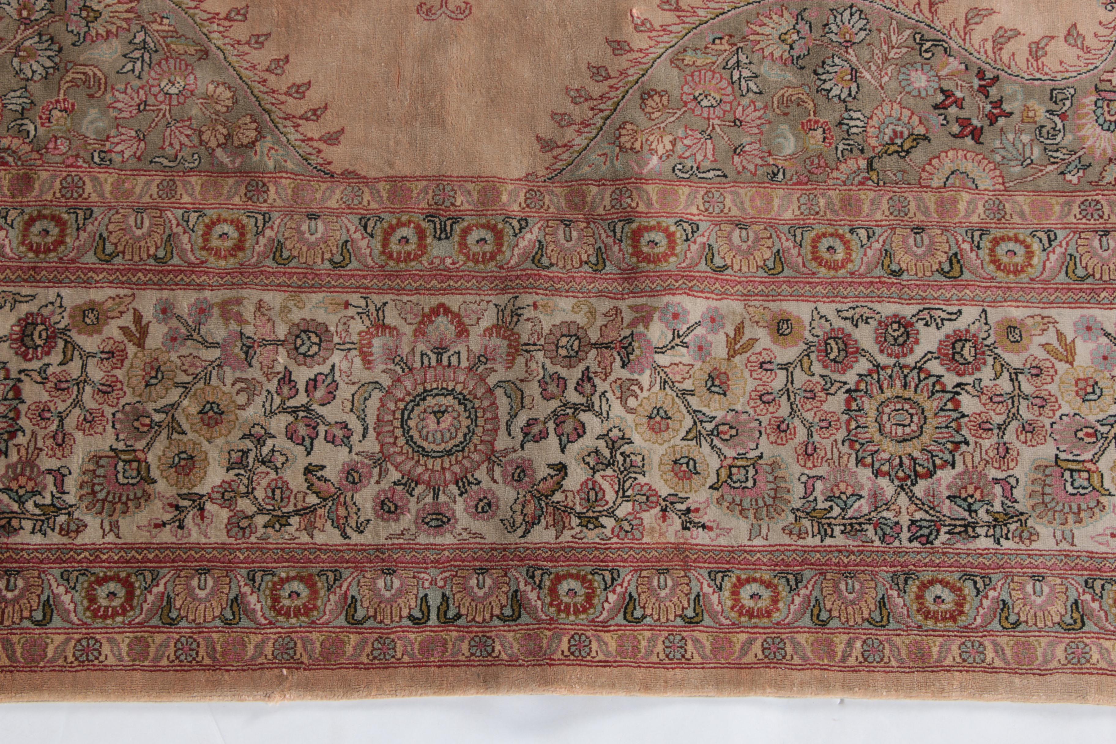 Finely Hand-Knotted Nanyang Chinese Silk Area Rug