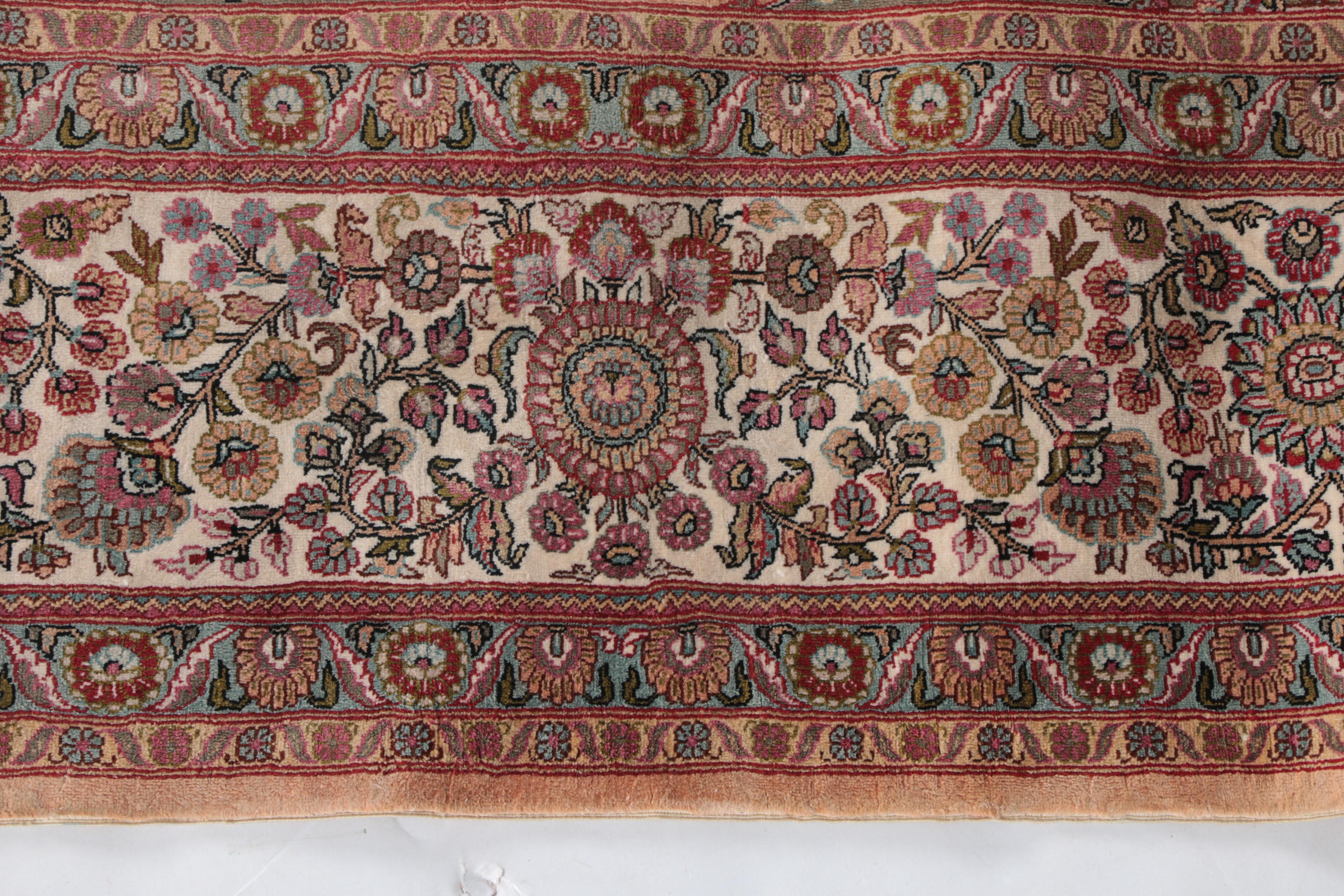 Finely Hand-Knotted Nanyang Chinese Silk Area Rug