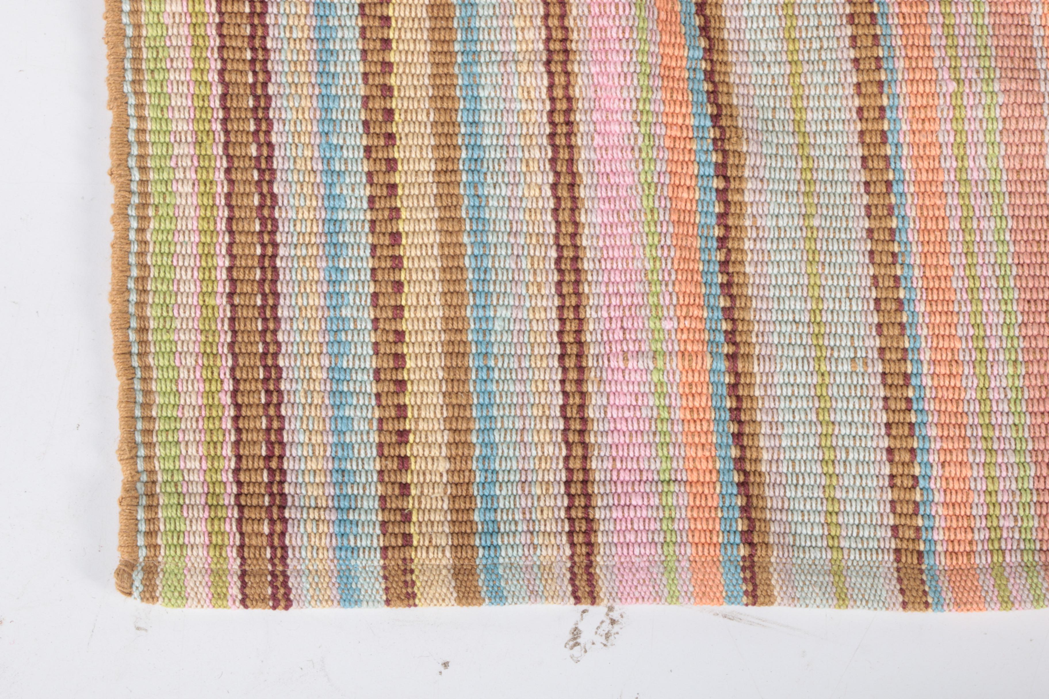 Handwoven Indian Dash & Albert Flatweave Cotton Area Rug