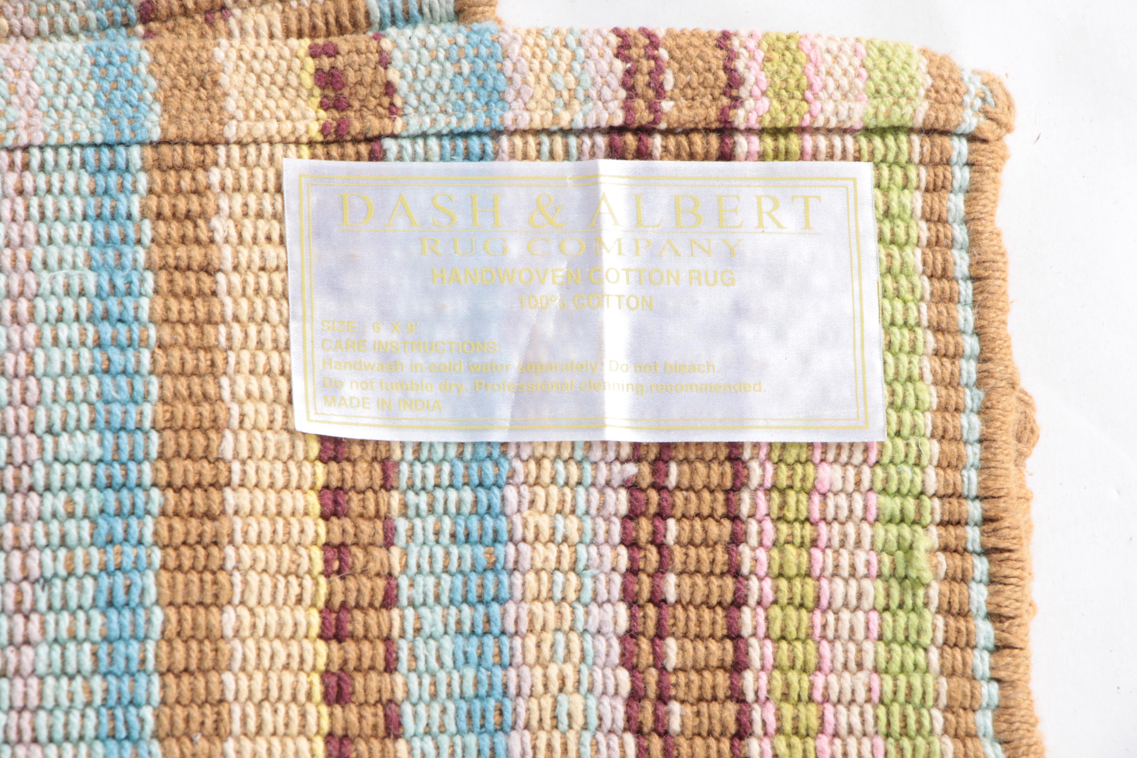 Handwoven Indian Dash & Albert Flatweave Cotton Area Rug