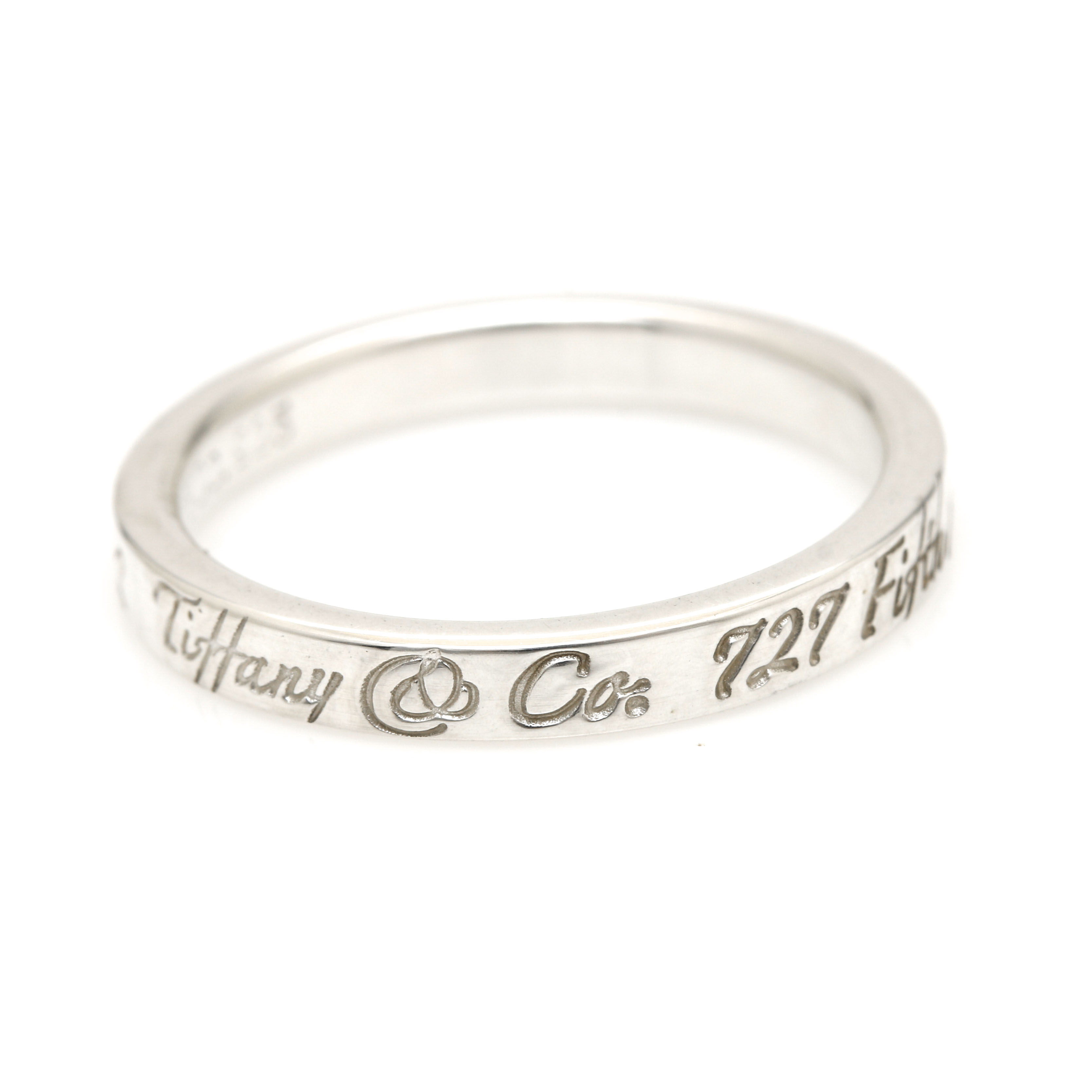 Tiffany & Co. "Tiffany Notes" Sterling Silver Ring Band