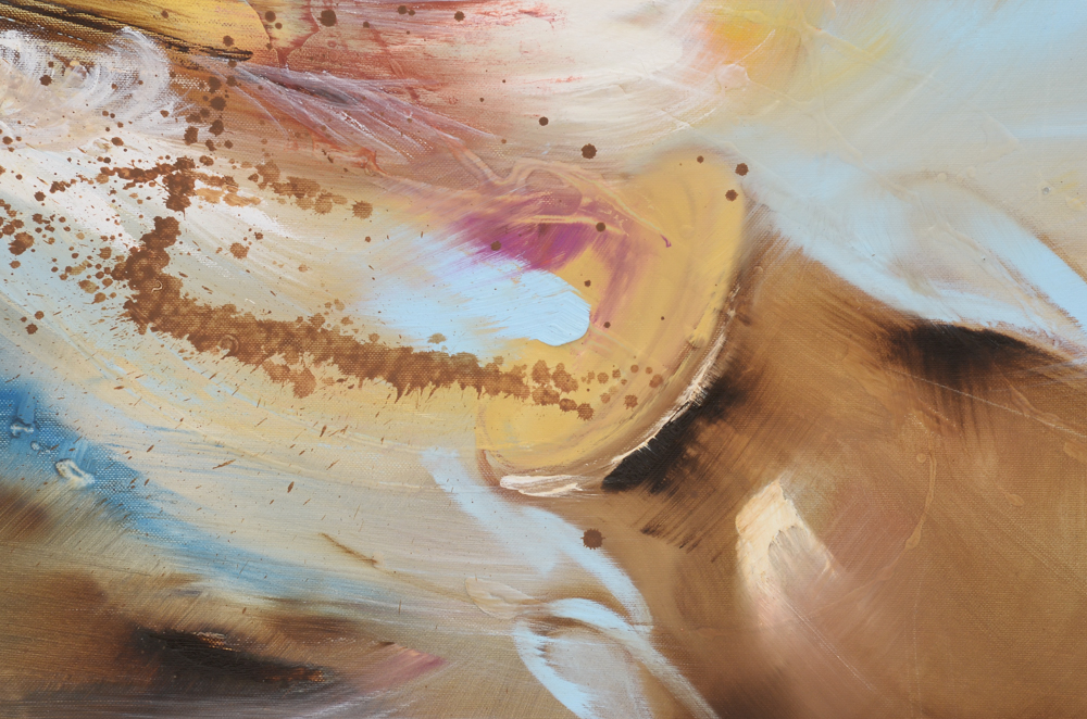 Franco Bonetti Signed Oil Painting "Spices, Pearls, Feathers"