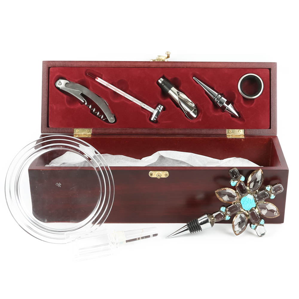 Boxed Wine Set including Ralph Lauren