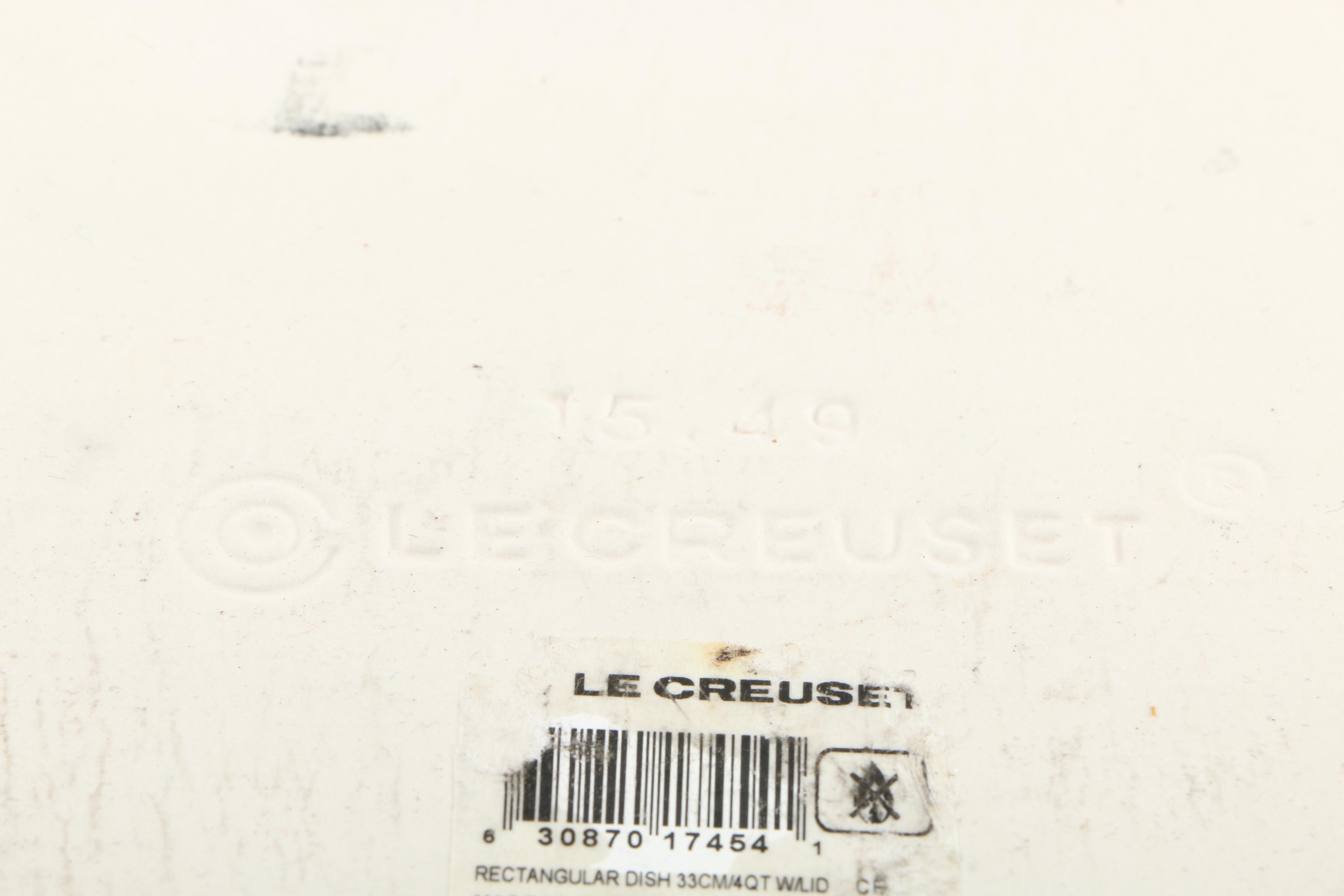 Le Creuset Baking Pan and Lid