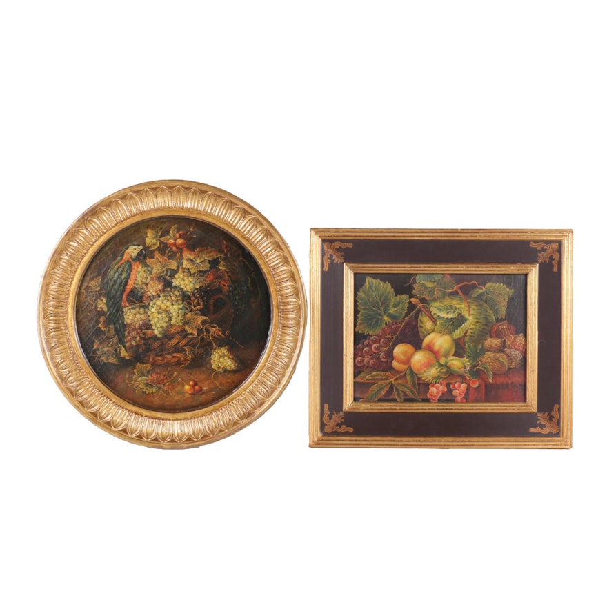 Decorative Reproduction Prints of Still Lifes on Panel