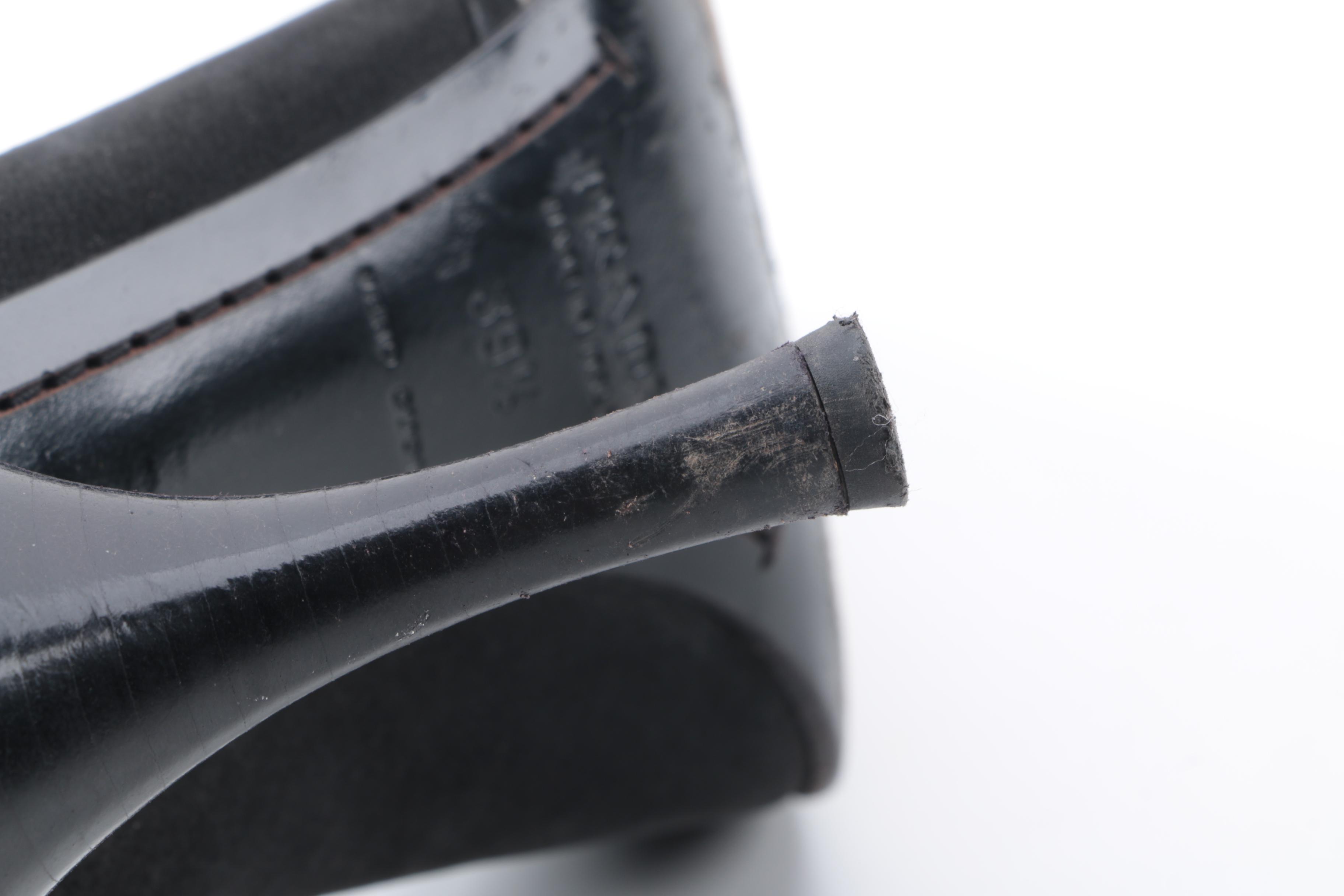 Prada Black Suede Heels