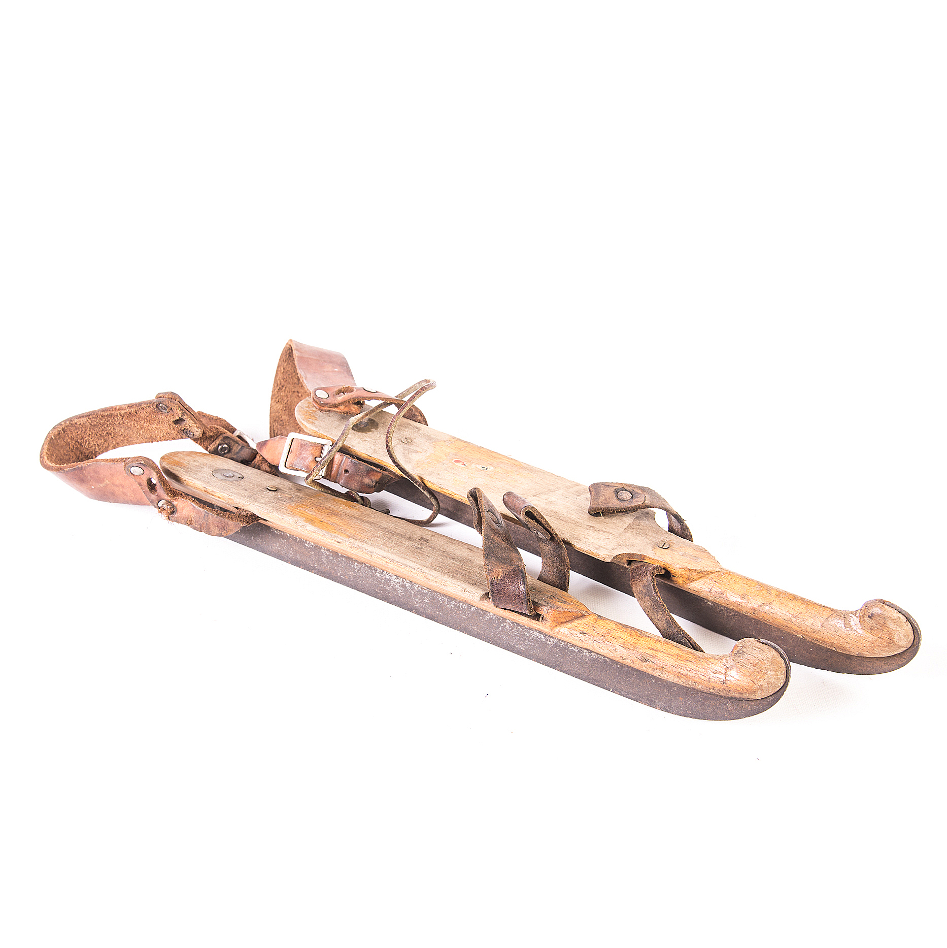 Antique Wooden Ice Skates